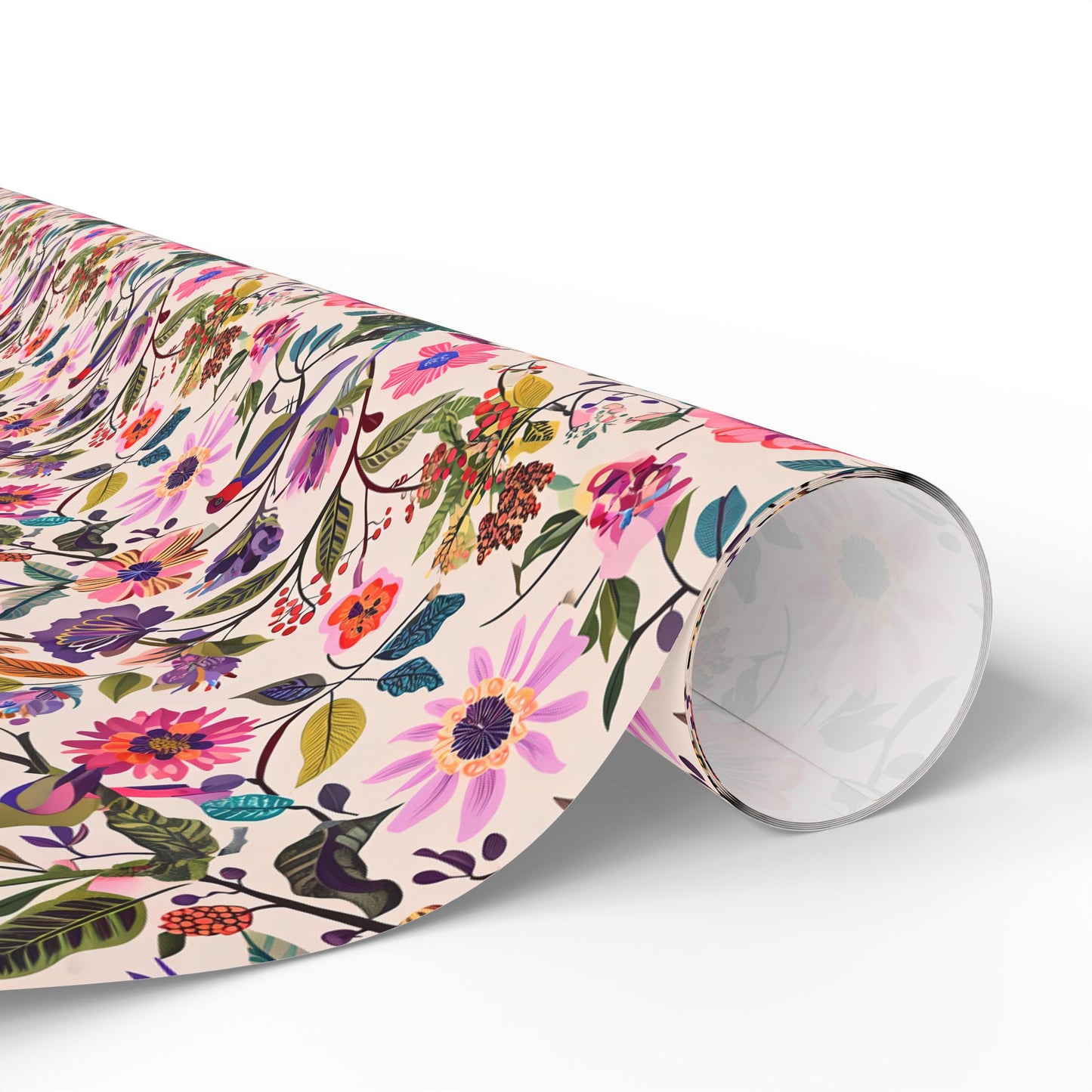 Floral Wrapping Paper, Botanical Gift Wrap for Nature Lovers, Greenery Design, Eco-Friendly Present, Holiday Gift Wrap, Decorative Paper