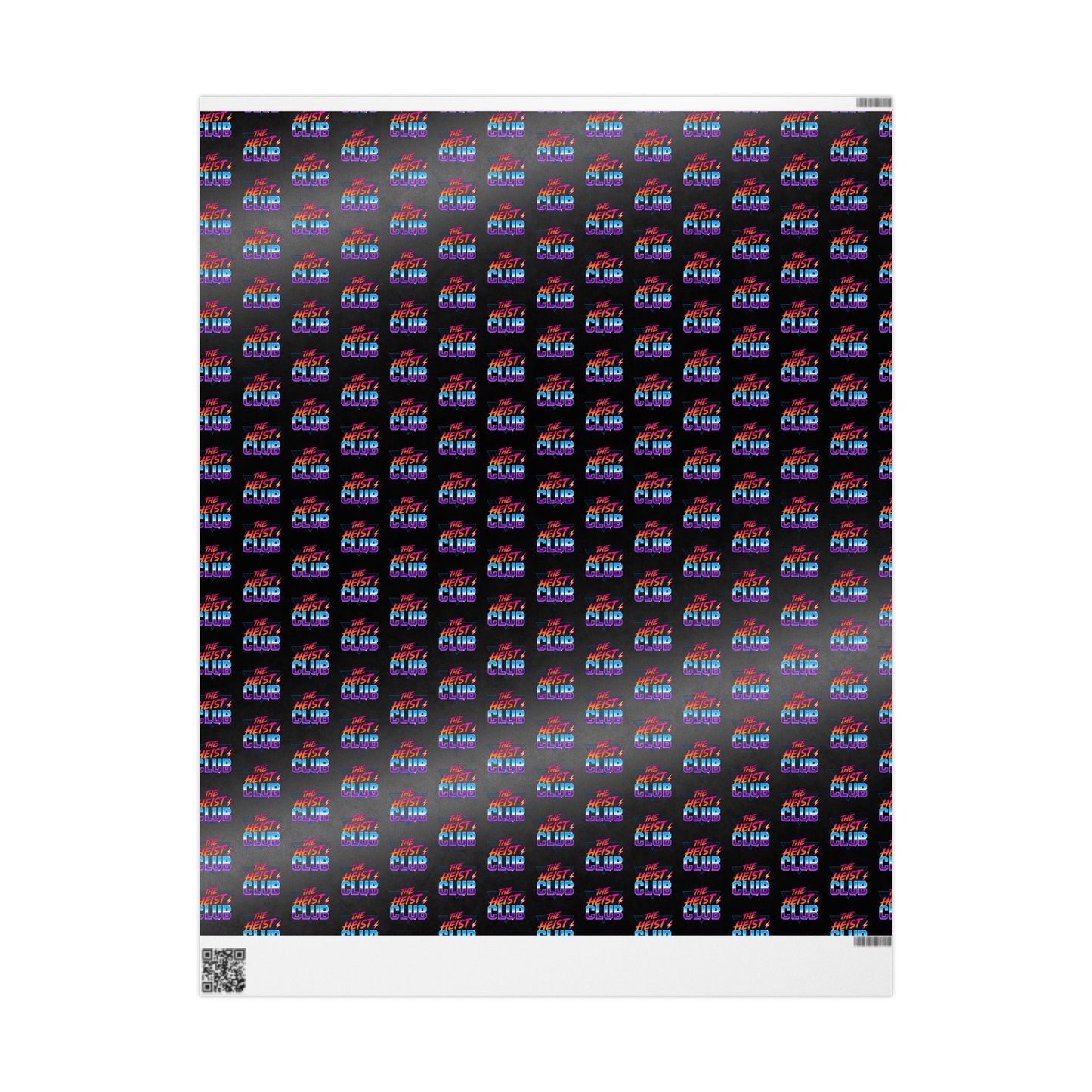 Wrapping Paper, The Heist Club Gift Wrap, Christmas Holiday Present Decoration, Birthday Party Supplies, Elegant Black and Gold Design