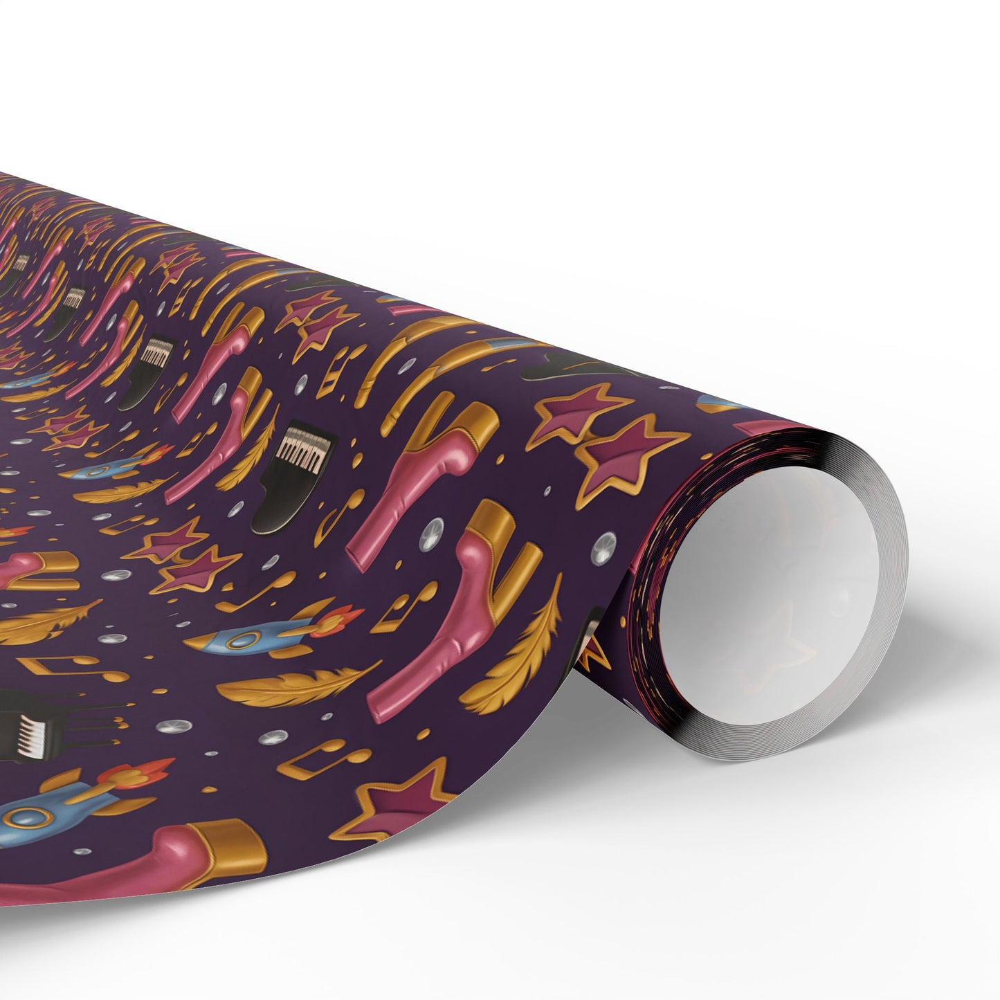Wrapping Paper Set, Elton Gift Wrap, Music Icon Present Decor, Rock Star Birthday Party Supplies, Unique Holiday Wrappers, Retro Pop