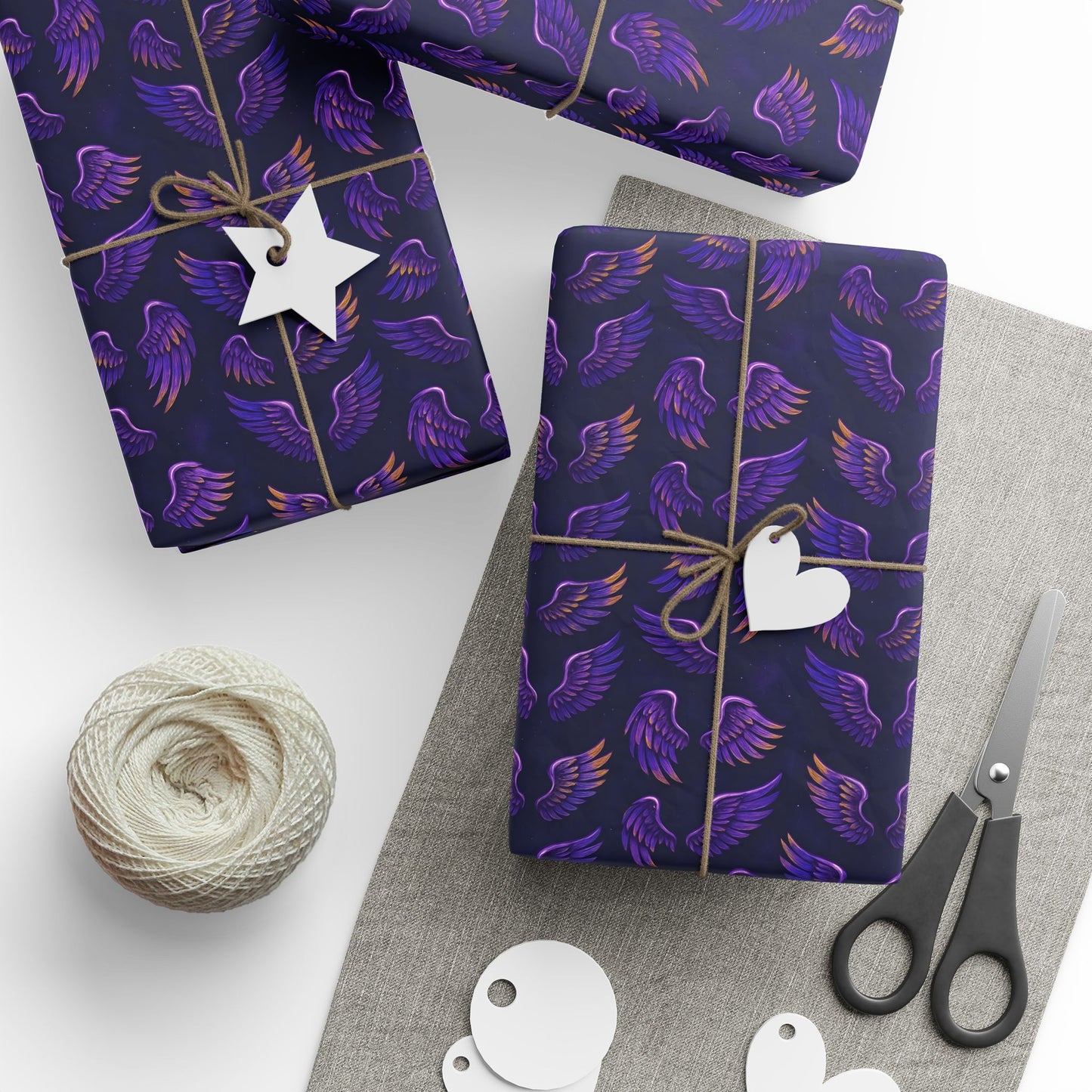 Wrapping Papers, Prince purple wings pattern, Gift Wrap Roll for Holidays, Birthdays, Special Occasions, Musician Gift Wrap, Unique