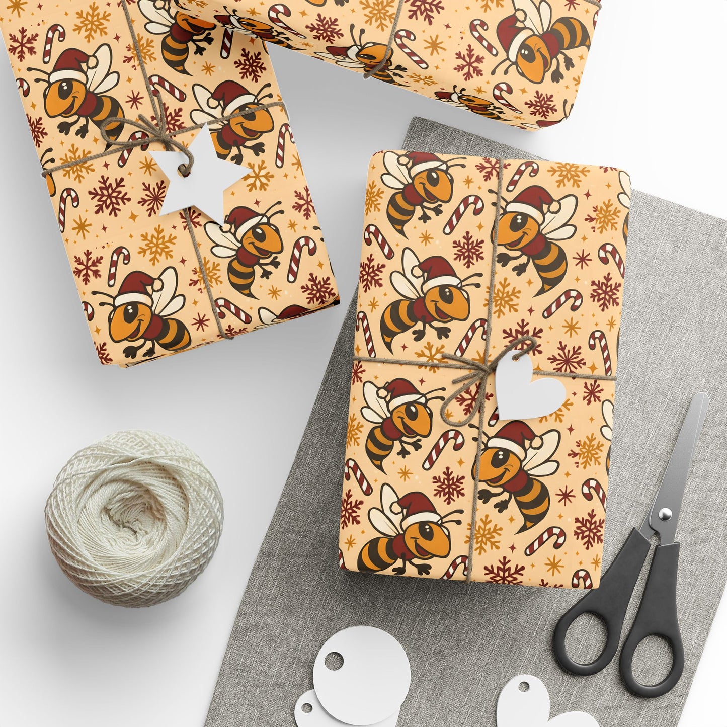 Santa Hornet Wrapping Paper, Birthday, Christmas, Holidays, The Heist Club Colorful Pattern