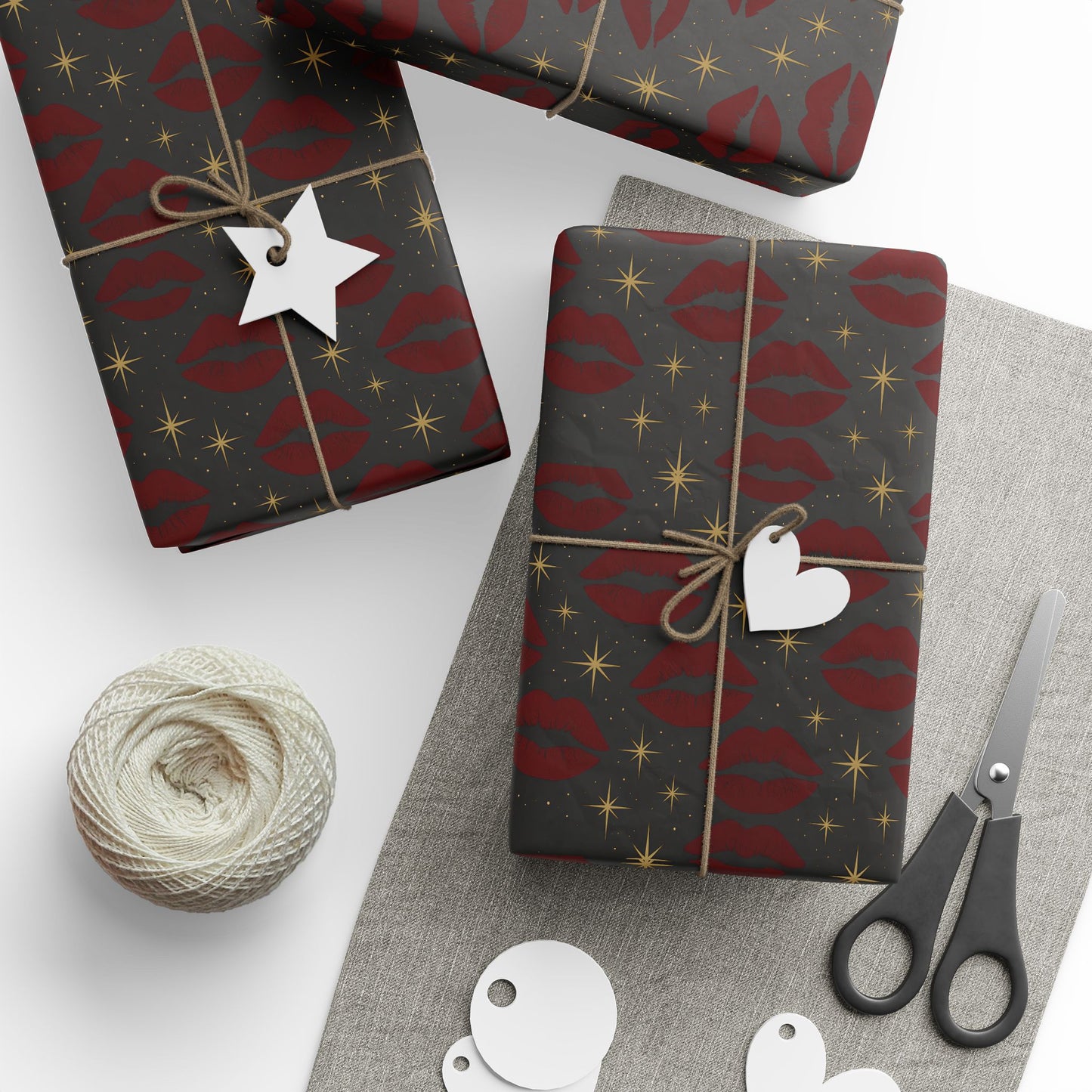 Stones lips  Wrapping Papers | Holiday Candy Pattern
