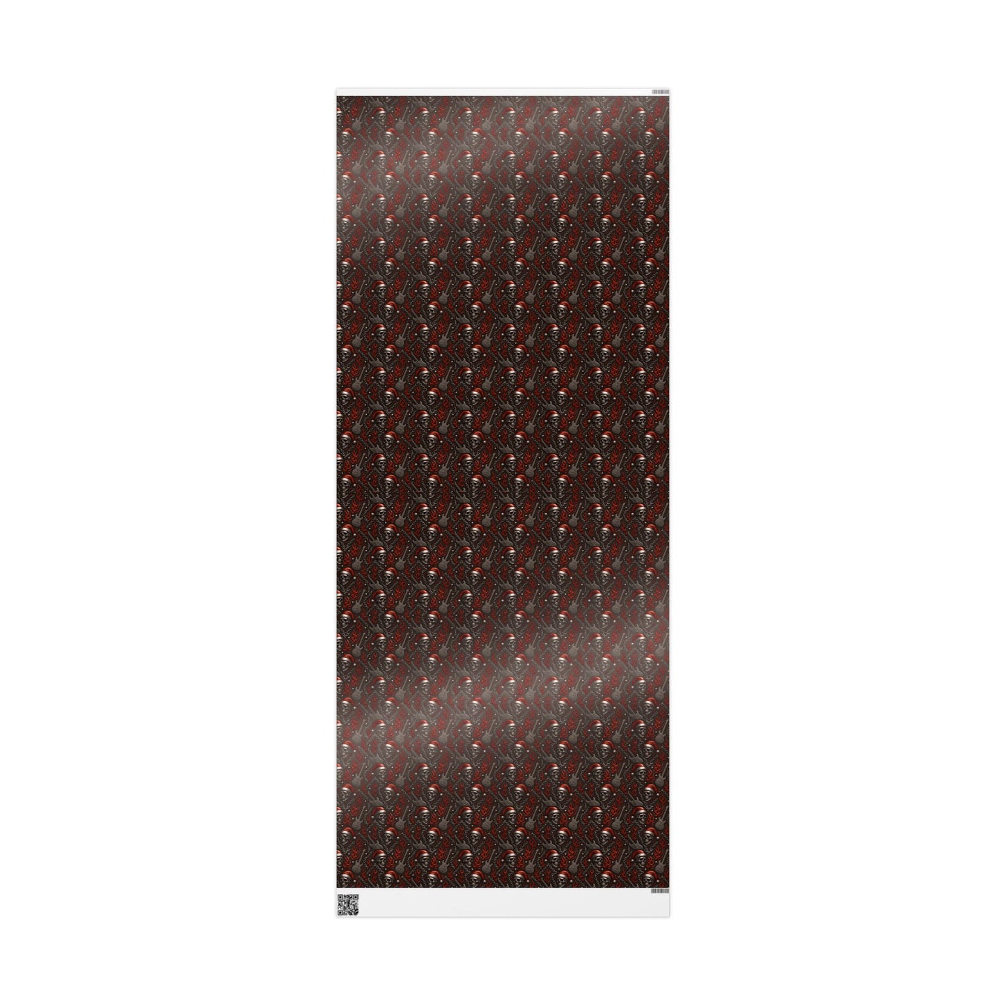 Rockstar Skeleton Santa Wrapping Paper | Christmas Gift Wrap | Edgy Holiday Paper