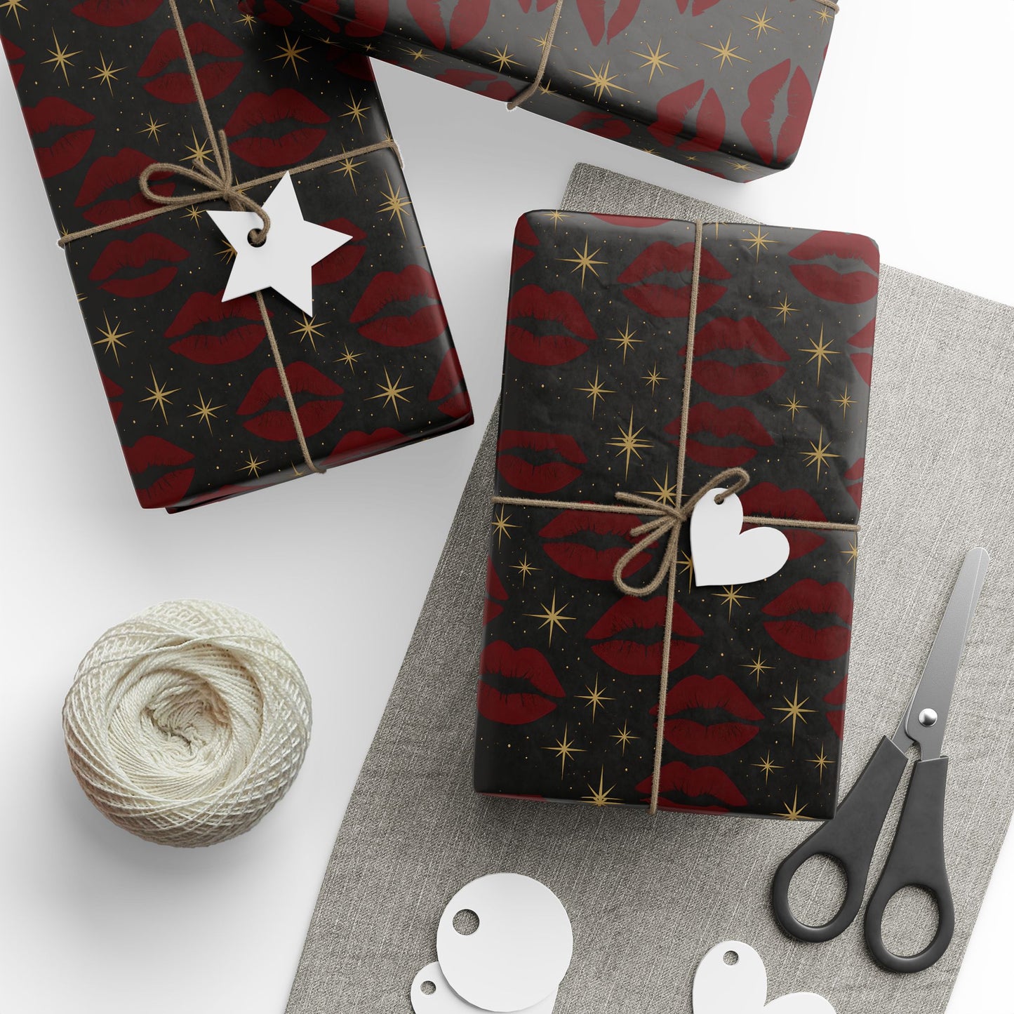 Stones lips  Wrapping Papers | Holiday Candy Pattern