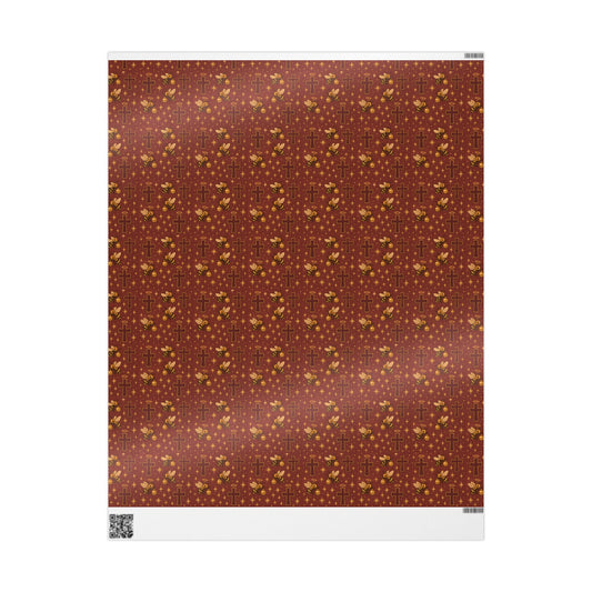 Hornet Wrapping Paper Set for Gift Wrapping, Birthday, Christmas, Holidays, The Heist Club Colorful Pattern
