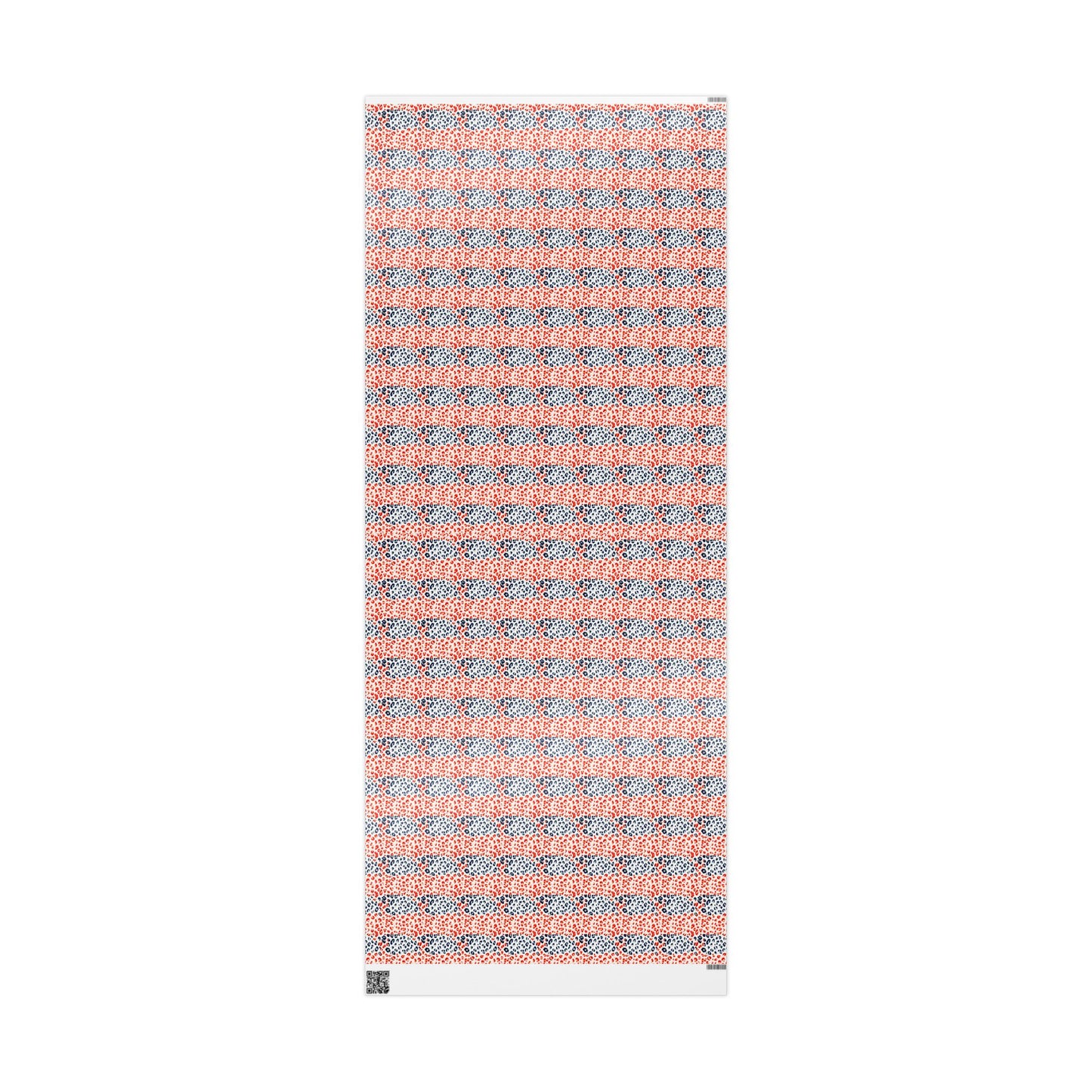 Cheetah Print Wrapping Paper, Red White Blue Animal Print Gift Wrap for Birthdays, Holidays, Presents, Scrapbooking, Decor, Crafting