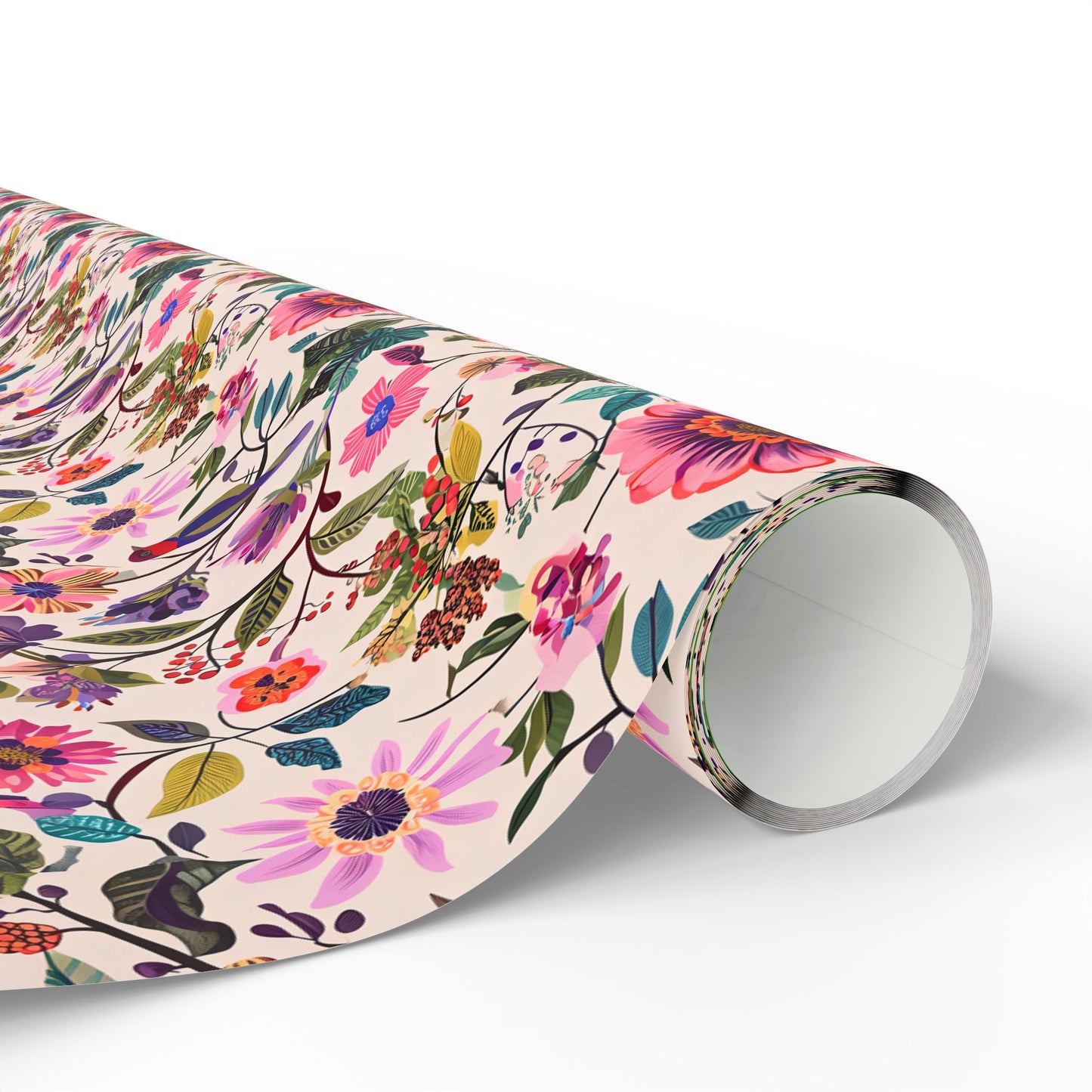 Floral Wrapping Paper, Botanical Gift Wrap for Nature Lovers, Greenery Design, Eco-Friendly Present, Holiday Gift Wrap, Decorative Paper