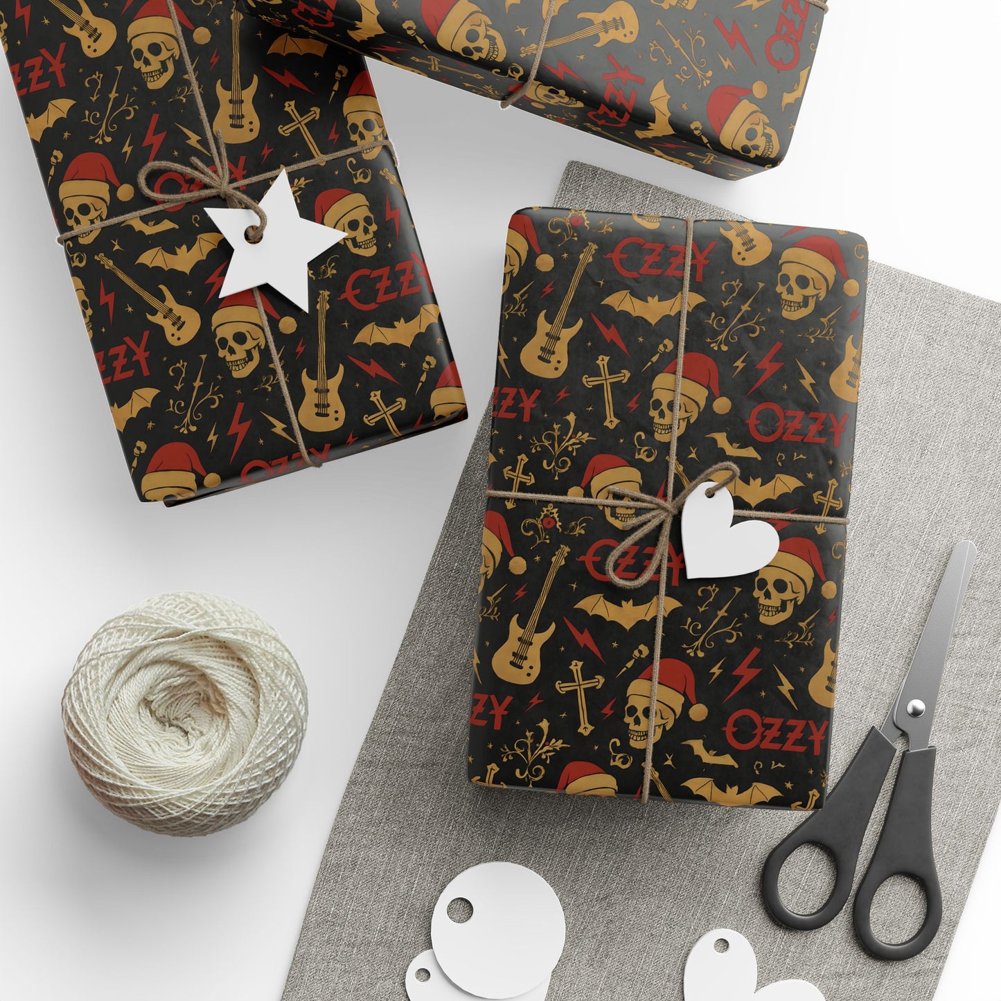 Christmas Wrapping Papers, Gift Wrap Sheets for Music Lovers, Unique Holiday Gift Packaging, Music Themed