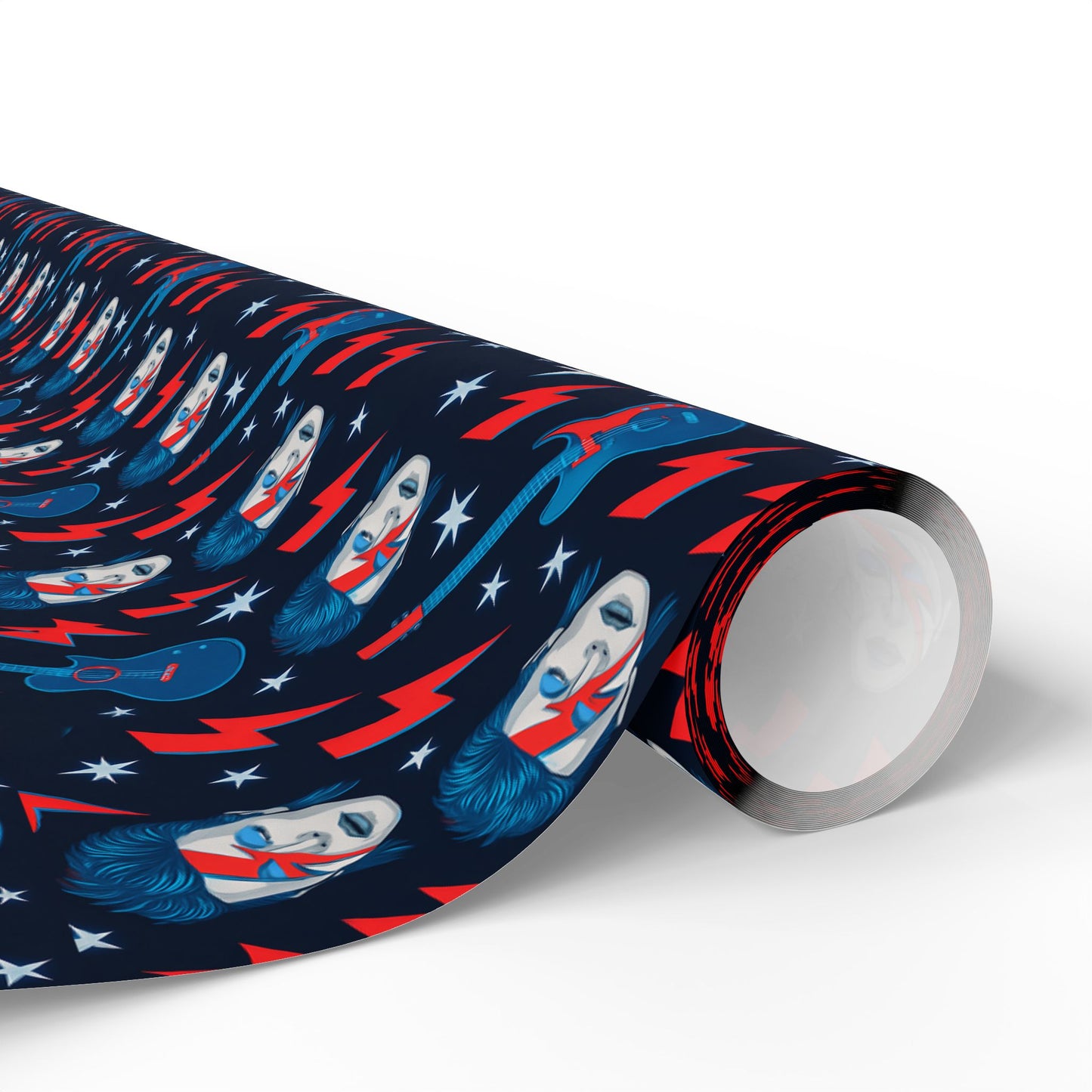 Wrapping Paper Set, David Bowie Gift Wrap, Music Icon Present Decor, Rock Star Birthday Party Supplies, Unique Holiday Wrappers, Retro Pop