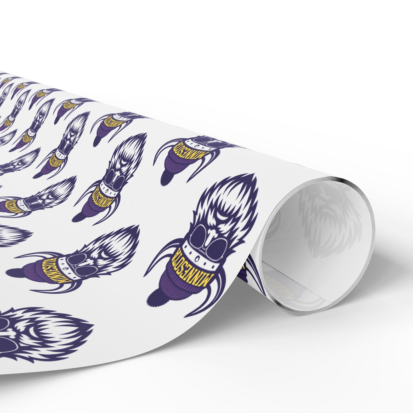 Wrapping Paper, MN Vikings Gift Wrap, Christmas Holiday Present Decoration, Birthday Party Supplies, Elegant Black and Gold Design