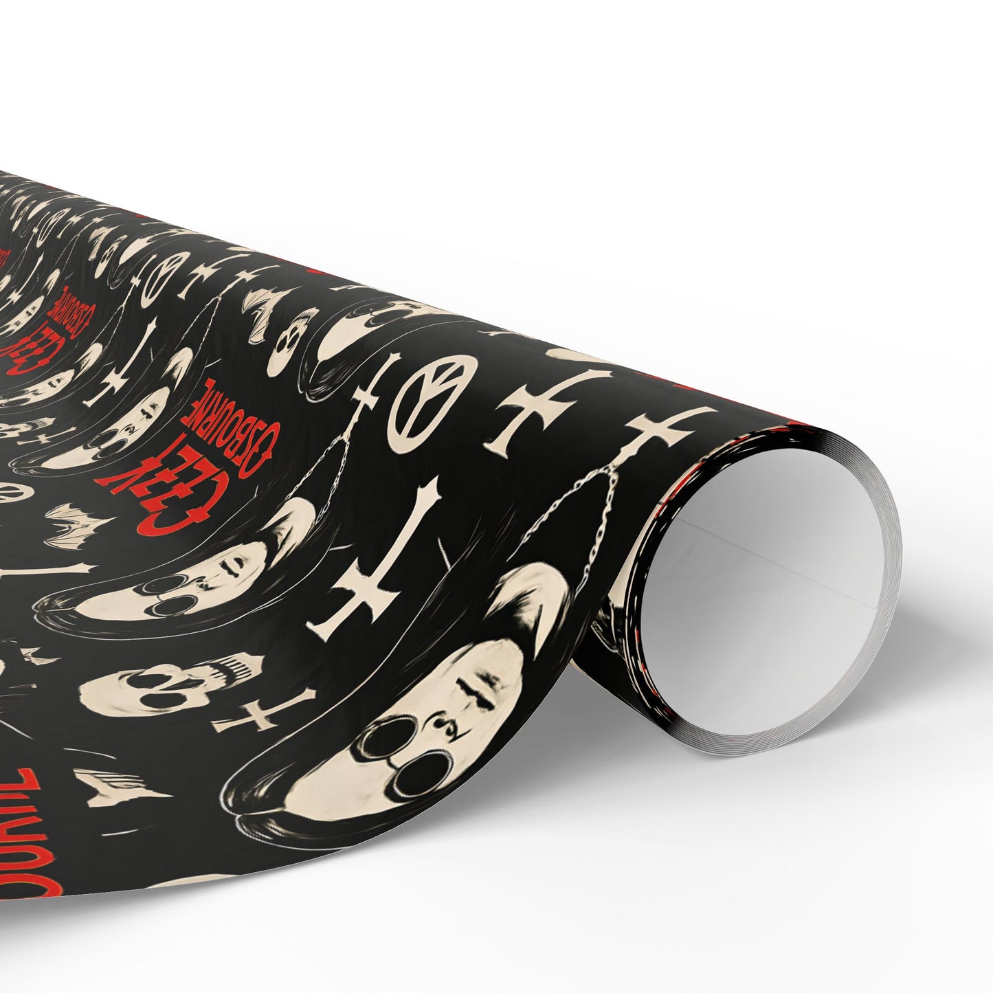 Wrapping Papers, Oz Gift Wrap, Rock Music Fan Present Wrap, Heavy Metal Wrapping Paper, Music Lover Holiday Gift Wrap, Unique