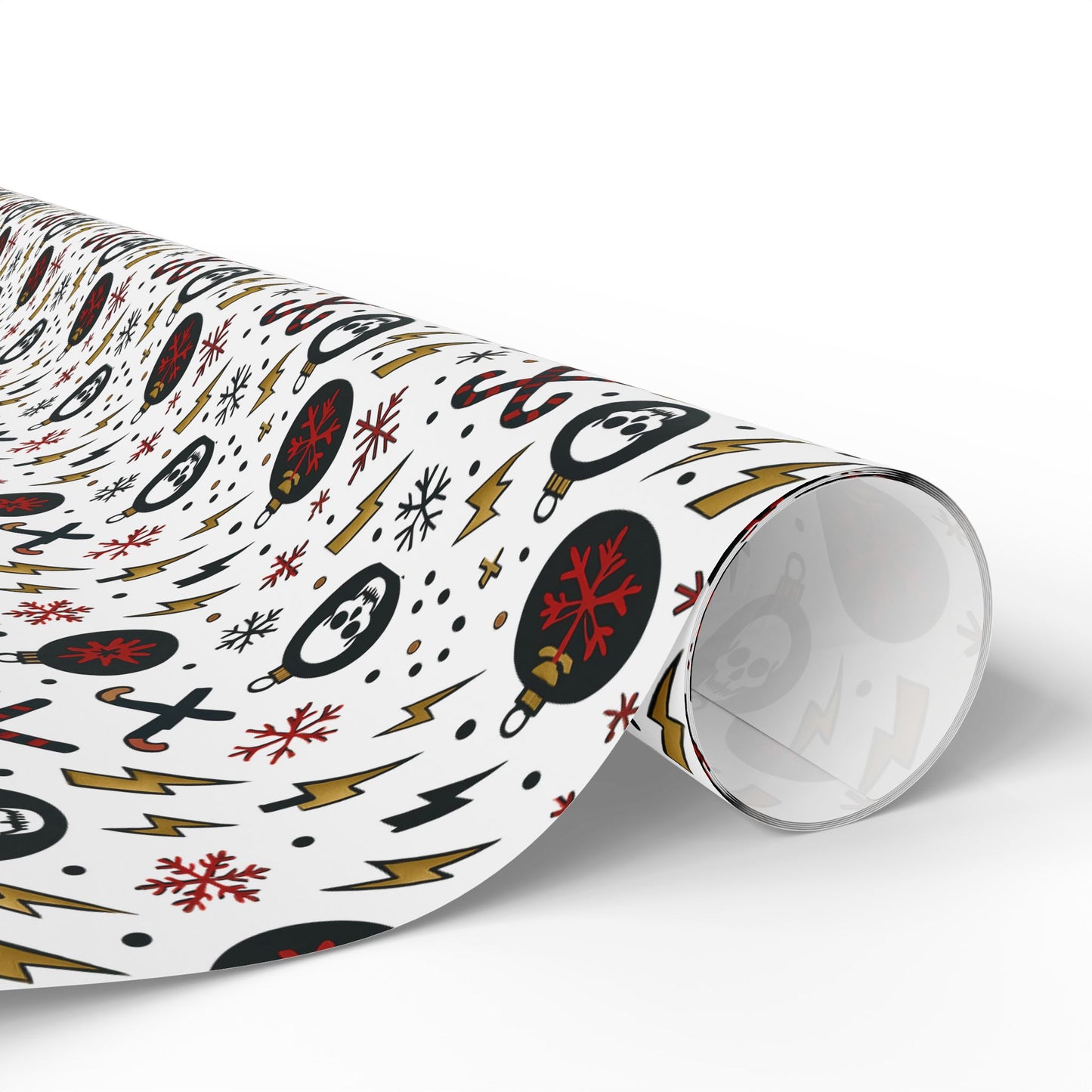 Gift Wrap, Skull and Candy Cane Ozzy Osbourne Inspired Wrapping Paper, Holiday Wrapping, Festive Gift Wrap, Music Lover Gift Wrap, Rock and