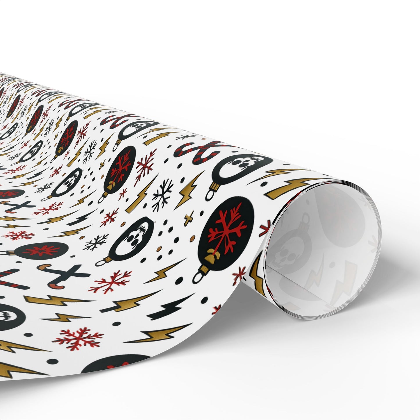 Gift Wrap, Skull and Candy Cane Ozzy Osbourne Inspired Wrapping Paper, Holiday Wrapping, Festive Gift Wrap, Music Lover Gift Wrap, Rock and