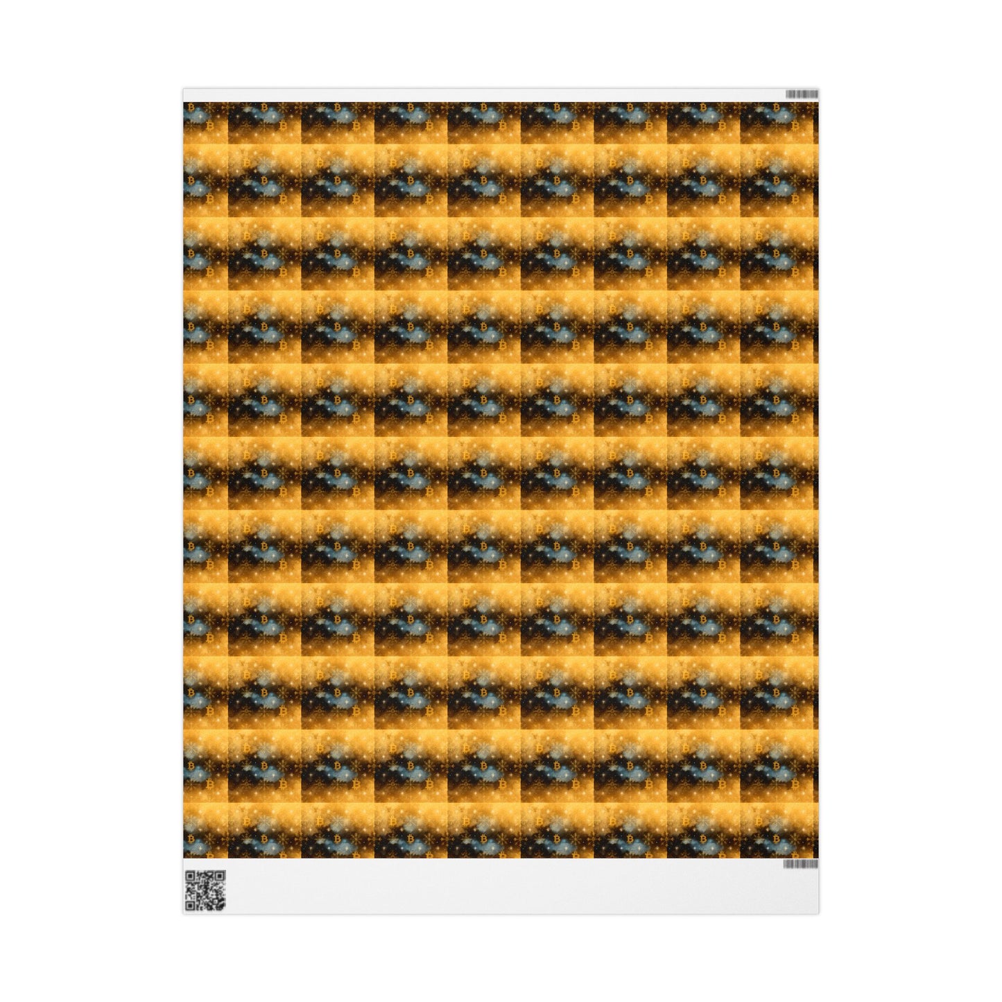 Wrapping Papers, Bitcoin snowflake gold and navy design, Christmas gift wrap, holiday wrapping paper, cryptocurrency theme, luxury gift wrap