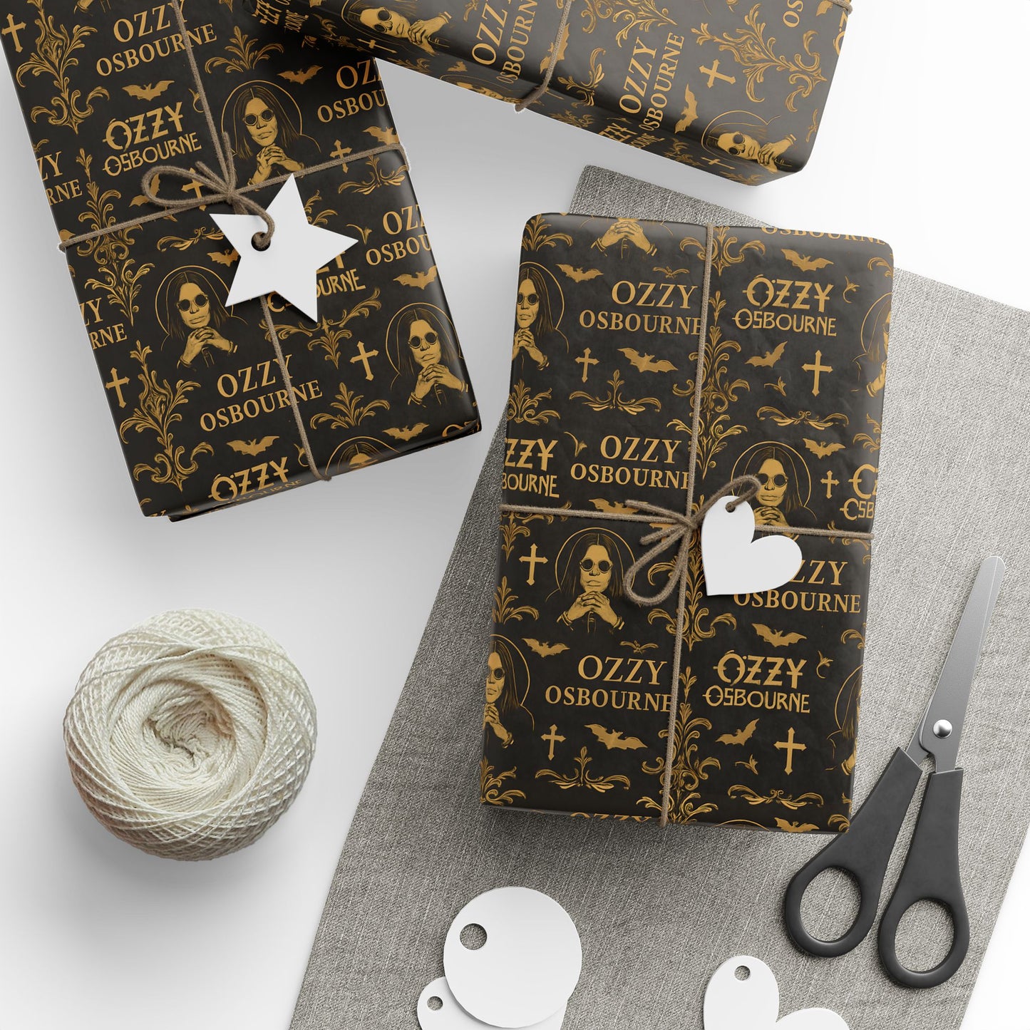 Oz Wrapping Papers, 30x180 Gift Wrap Sheets for Music Lovers, Unique Holiday Gift Packaging, Music Themed