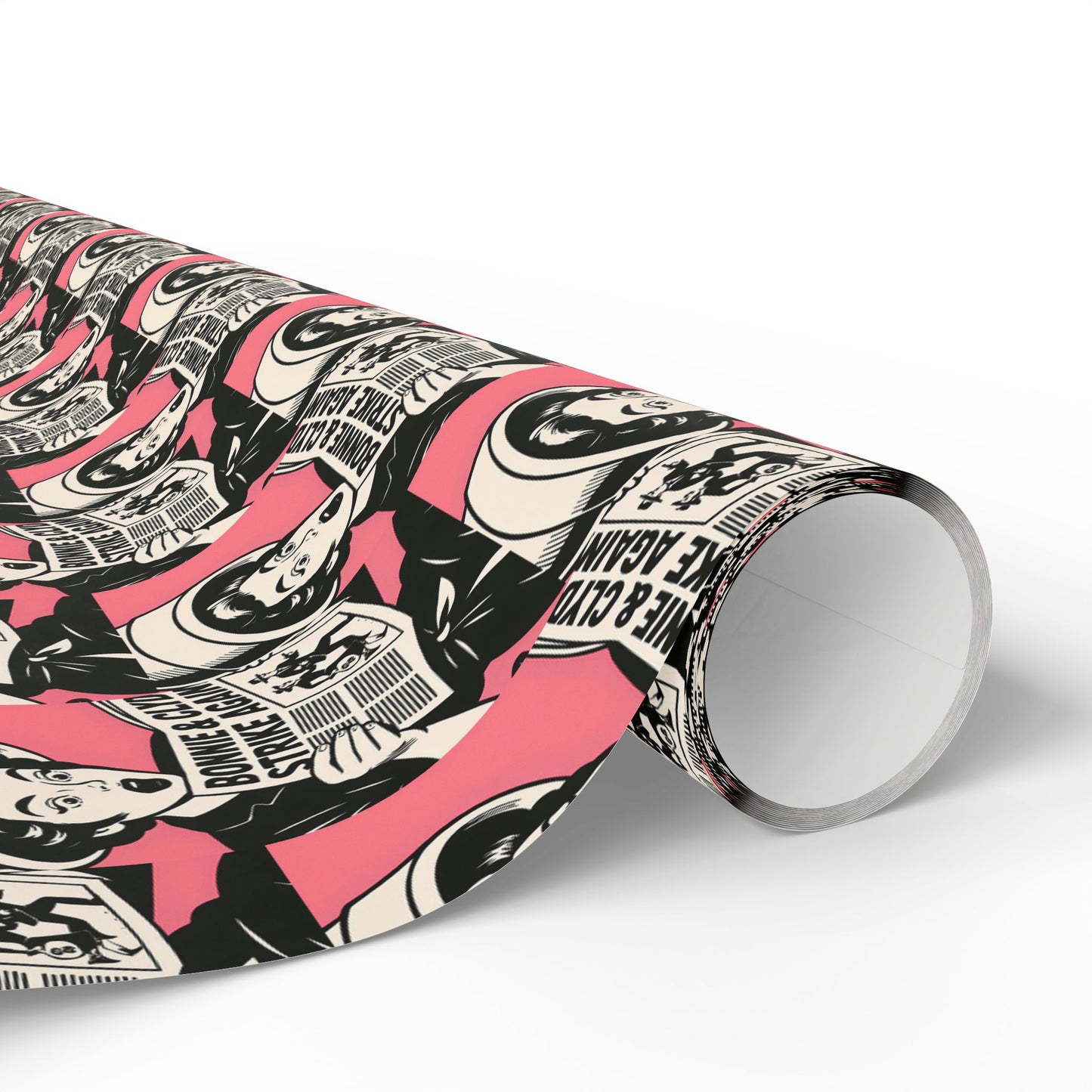 Wrapping Paper, The Heist Club Gift Wrap, Christmas Holiday Present Decoration, Birthday Party Supplies, Elegant Black and Gold Design