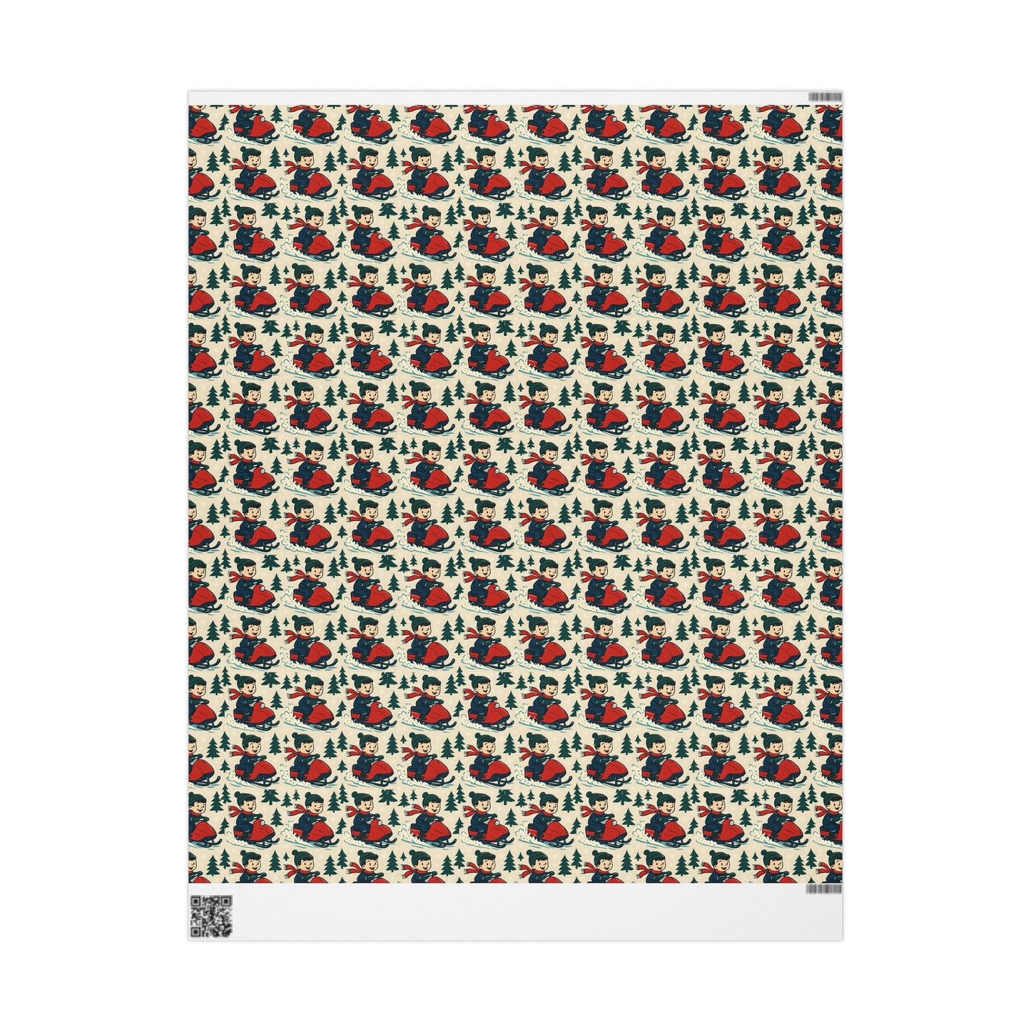 Snowmobiling Wrapping Paper, Winter Gift Wrap, Holiday Gift Wrap, Boys Birthday Party Supplies, Christmas Gift Wrap, Kids Gift Wrap