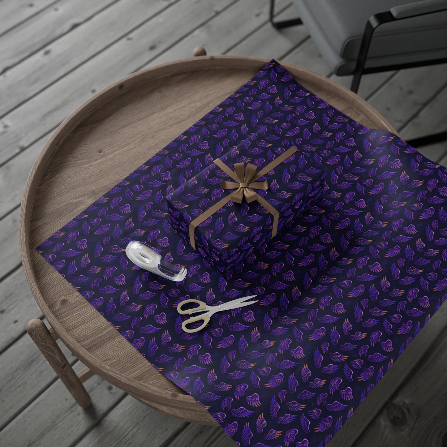 Wrapping Papers, Prince purple wings pattern, Gift Wrap Roll for Holidays, Birthdays, Special Occasions, Musician Gift Wrap, Unique