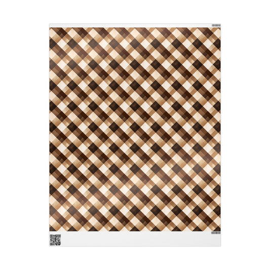 Plaid Wrapping Paper, Gift Wrap Roll for Holidays, Christmas Present Decoration, Craft Paper, DIY Projects, Gift Packaging
