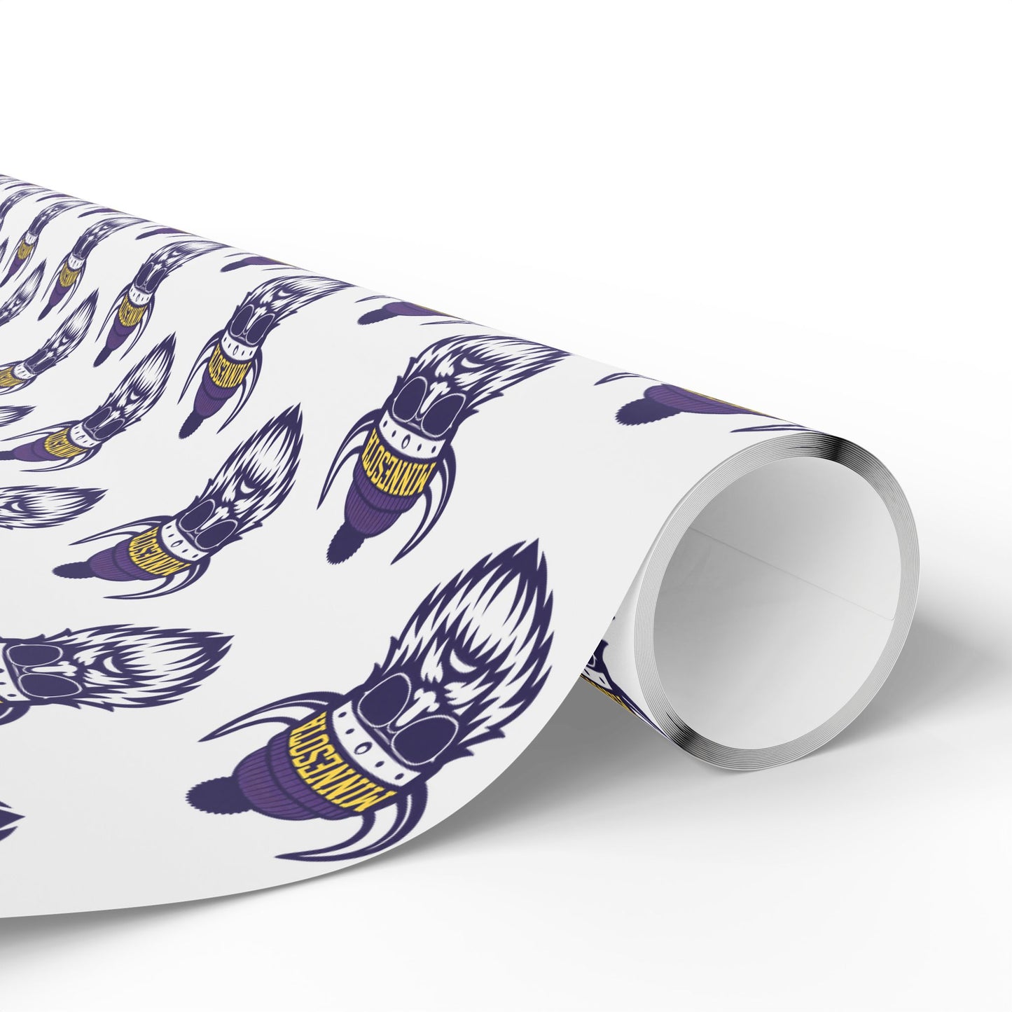 Wrapping Paper, MN Vikings Gift Wrap, Christmas Holiday Present Decoration, Birthday Party Supplies, Elegant Black and Gold Design