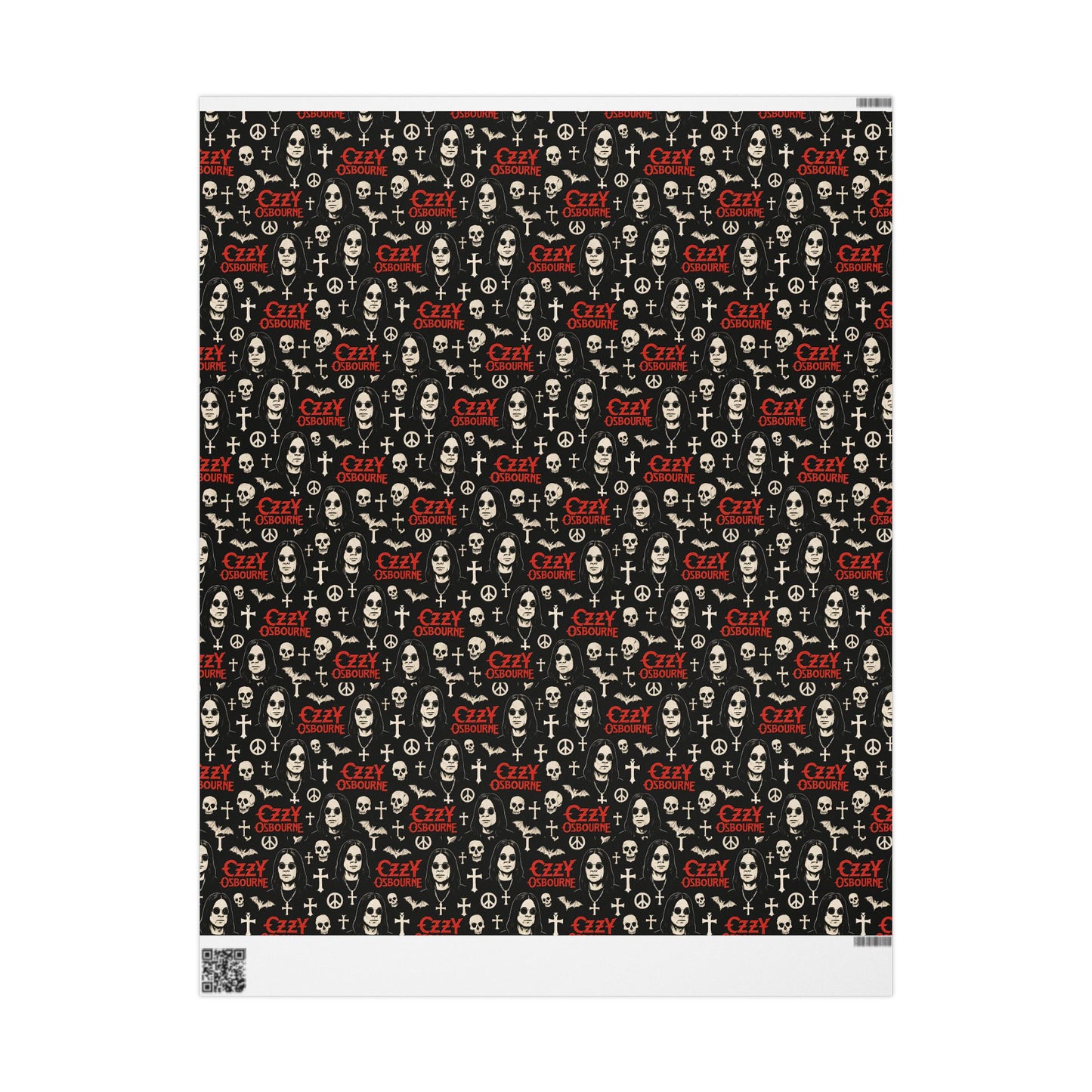 Wrapping Papers, Oz Gift Wrap, Rock Music Fan Present Wrap, Heavy Metal Wrapping Paper, Music Lover Holiday Gift Wrap, Unique