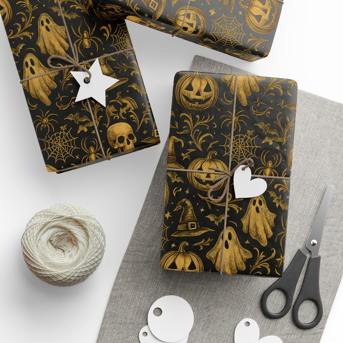Halloween Wrapping Paper Design, Gift Wrap for Parties, Presents, Crafts, Decor, Scrapbooking