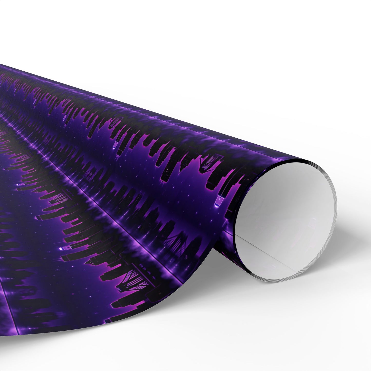 Wrapping Papers, Neon Skyline, Gift Wrap Roll for Holidays, Birthdays, Special Occasions, Musician Gift Wrap, Unique