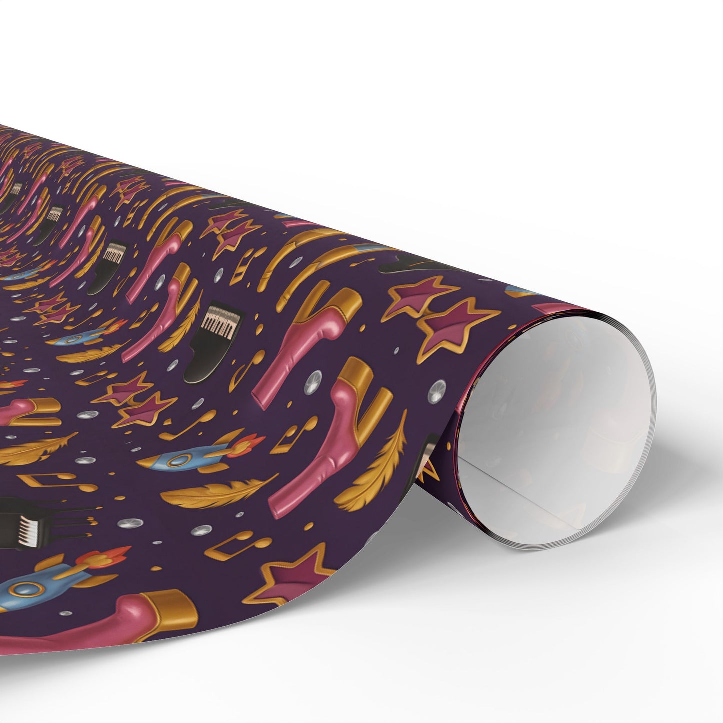 Wrapping Paper Set, Elton Gift Wrap, Music Icon Present Decor, Rock Star Birthday Party Supplies, Unique Holiday Wrappers, Retro Pop