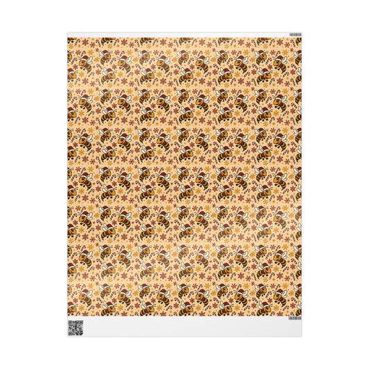 Santa Hornet Wrapping Paper, Birthday, Christmas, Holidays, The Heist Club Colorful Pattern