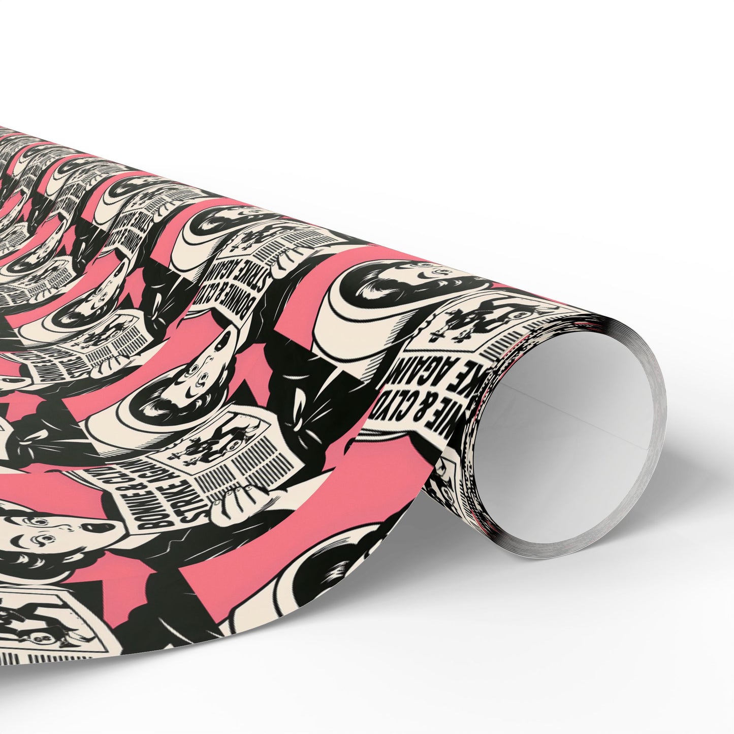 Wrapping Paper, The Heist Club Gift Wrap, Christmas Holiday Present Decoration, Birthday Party Supplies, Elegant Black and Gold Design