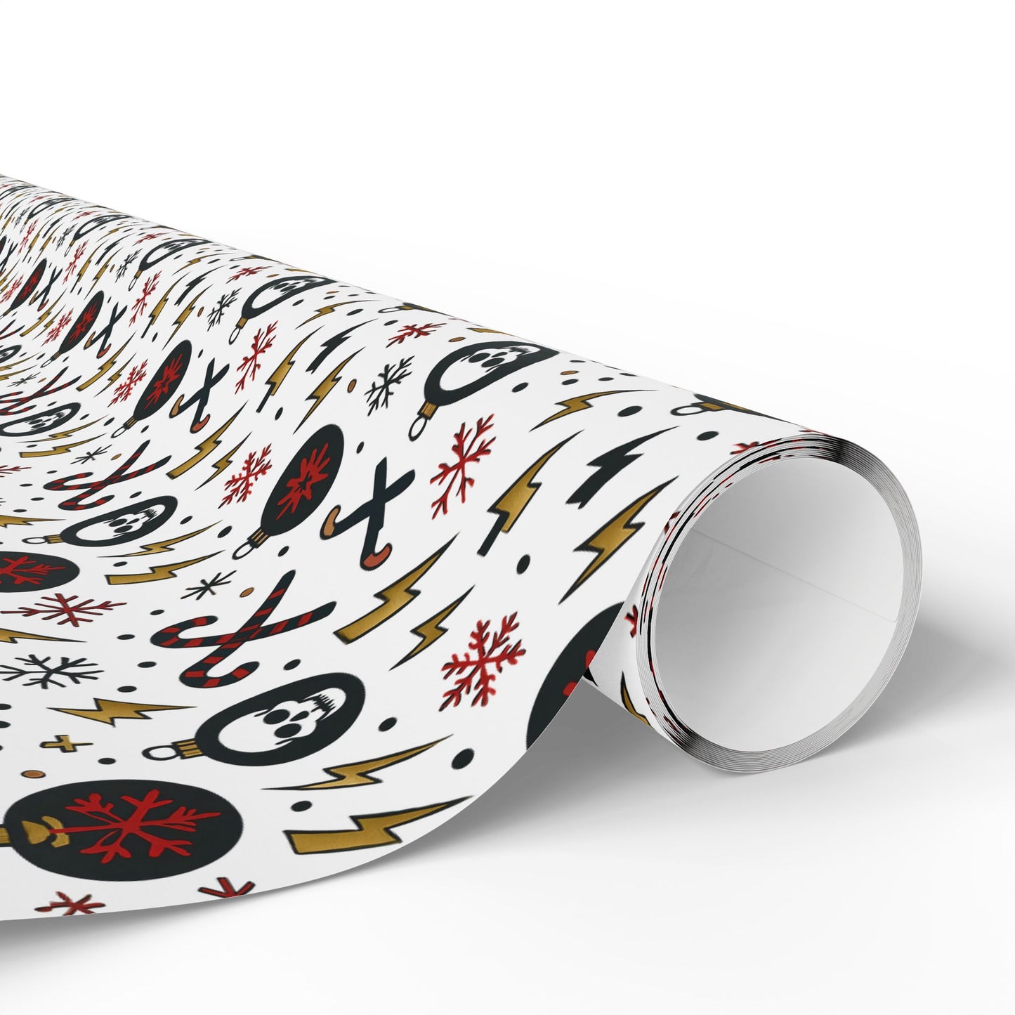 Gift Wrap, Skull and Candy Cane Ozzy Osbourne Inspired Wrapping Paper, Holiday Wrapping, Festive Gift Wrap, Music Lover Gift Wrap, Rock and