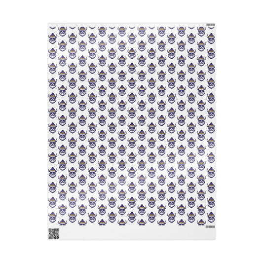 Wrapping Paper, MN Vikings Gift Wrap, Christmas Holiday Present Decoration, Birthday Party Supplies, Elegant Black and Gold Design
