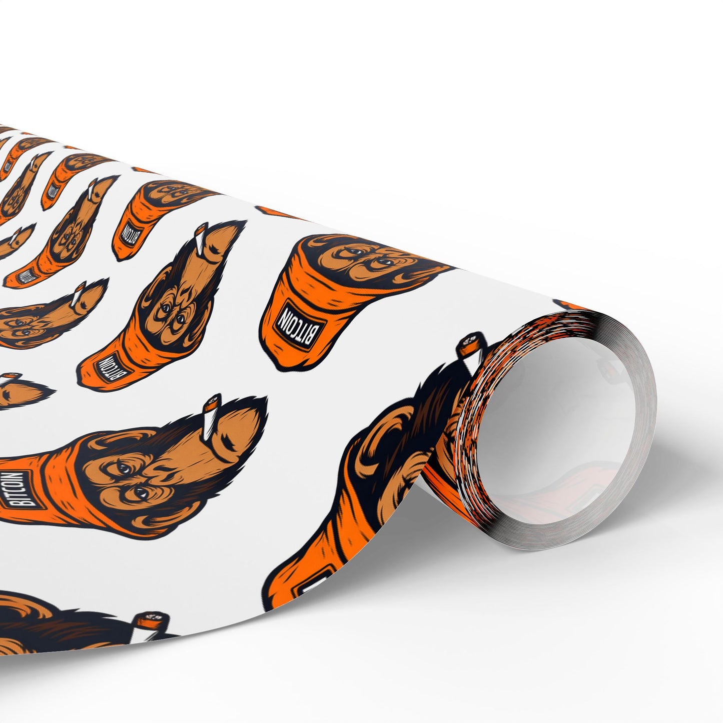 Bitcoin Monkey Wrapping Paper | Novelty Pattern Gift Wrap Roll