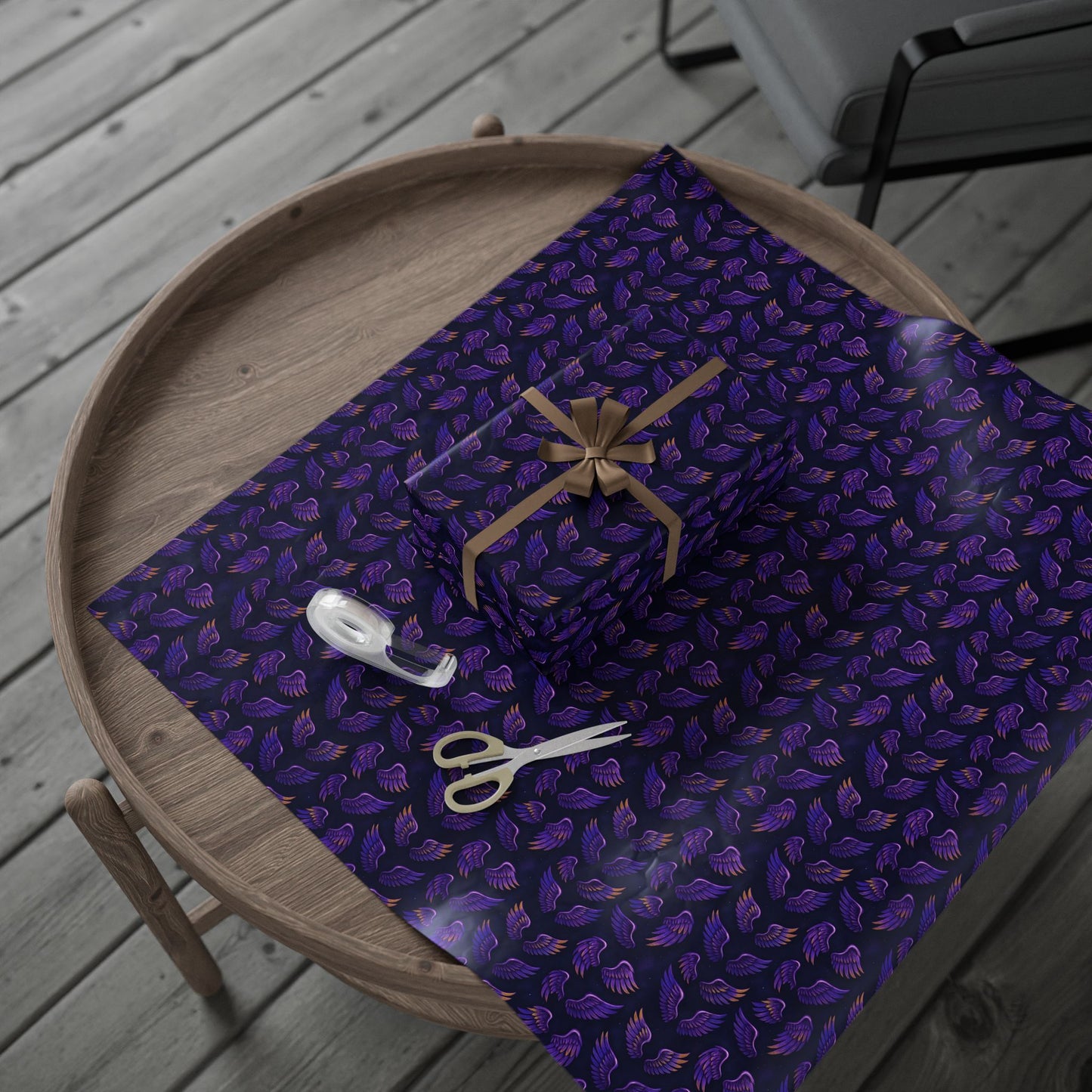 Wrapping Papers, Prince purple wings pattern, Gift Wrap Roll for Holidays, Birthdays, Special Occasions, Musician Gift Wrap, Unique