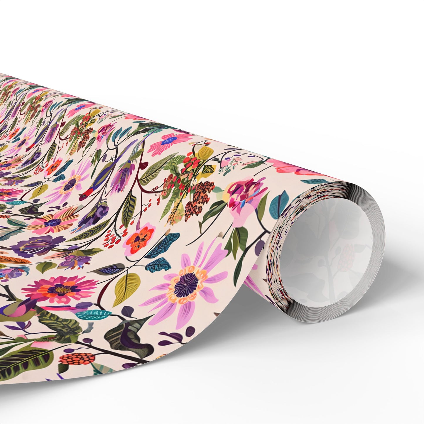 Floral Wrapping Paper, Botanical Gift Wrap for Nature Lovers, Greenery Design, Eco-Friendly Present, Holiday Gift Wrap, Decorative Paper