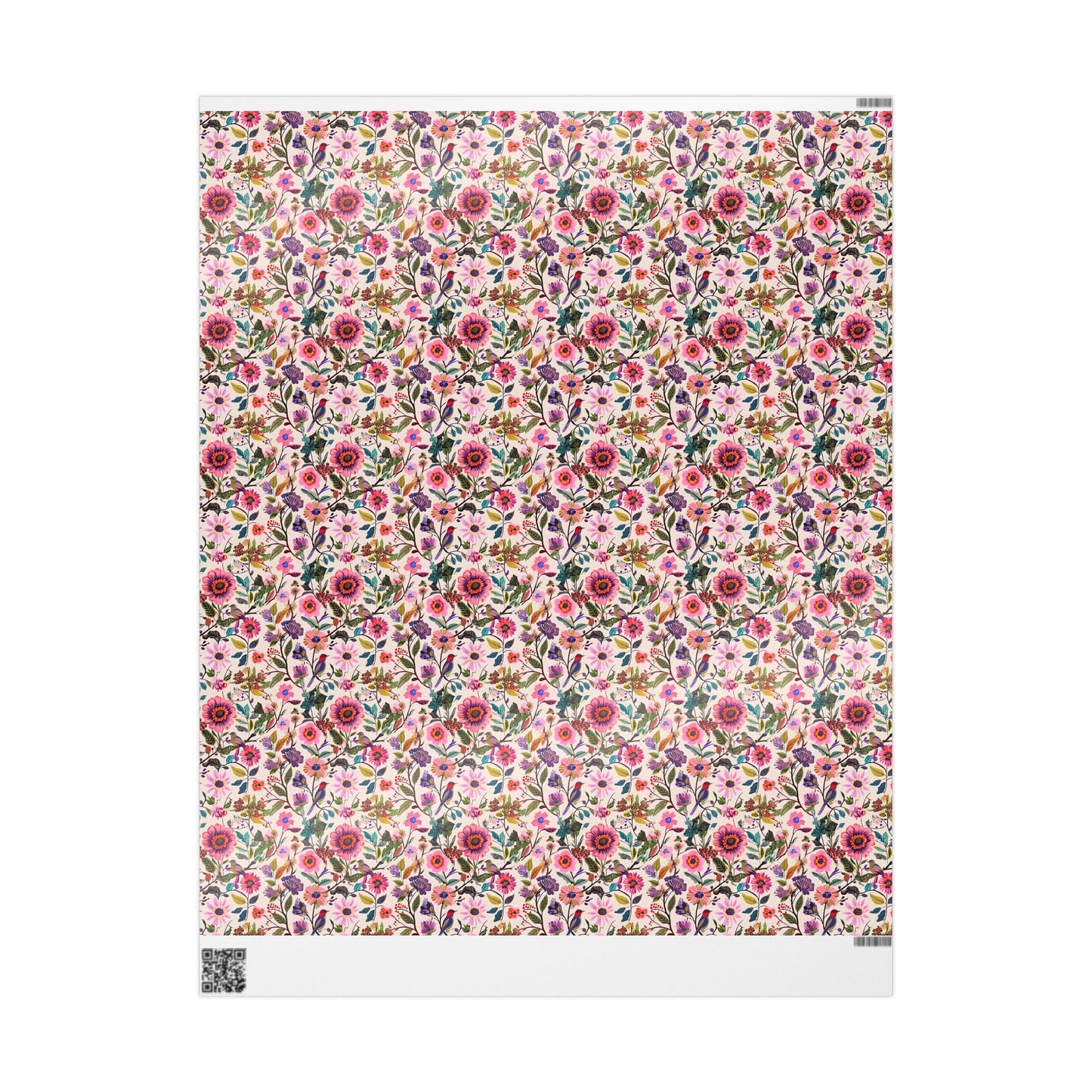 Floral Wrapping Paper, Botanical Gift Wrap for Nature Lovers, Greenery Design, Eco-Friendly Present, Holiday Gift Wrap, Decorative Paper