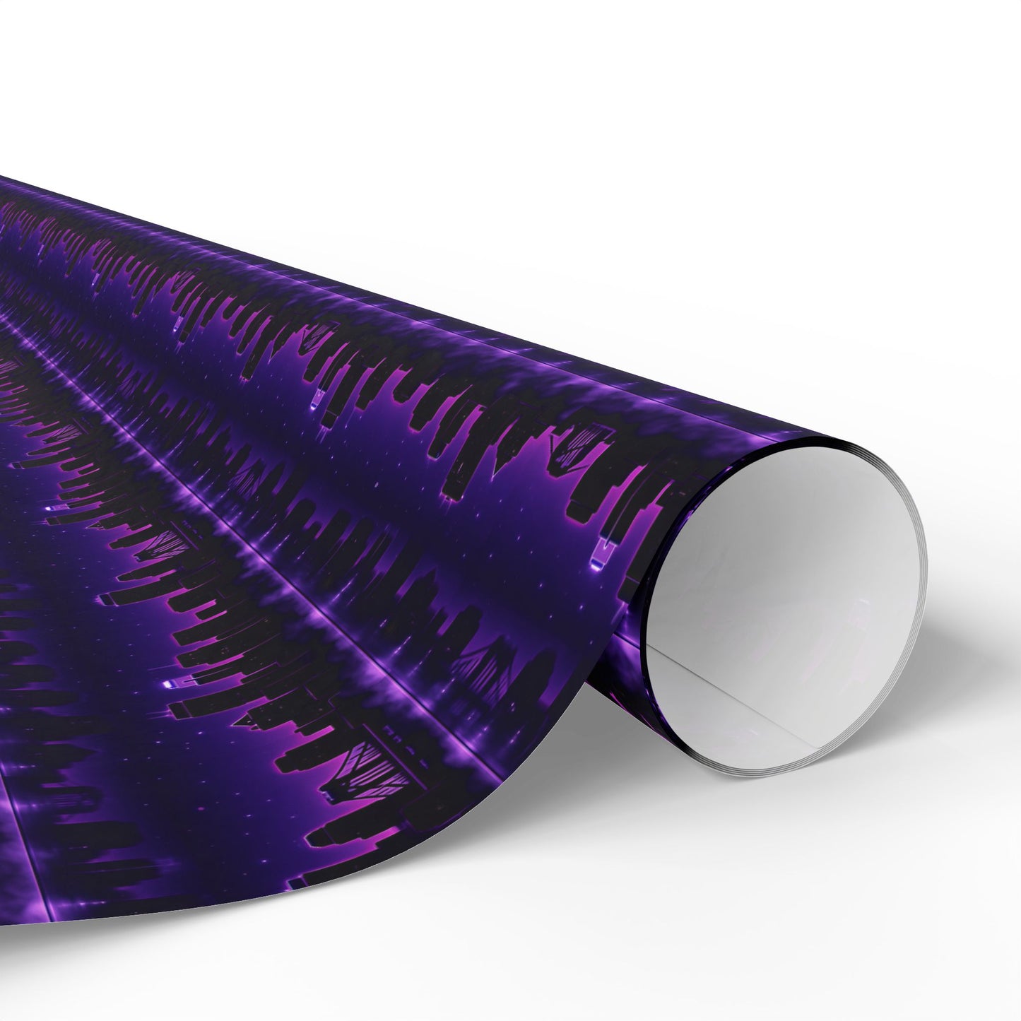 Wrapping Papers, Neon Skyline, Gift Wrap Roll for Holidays, Birthdays, Special Occasions, Musician Gift Wrap, Unique