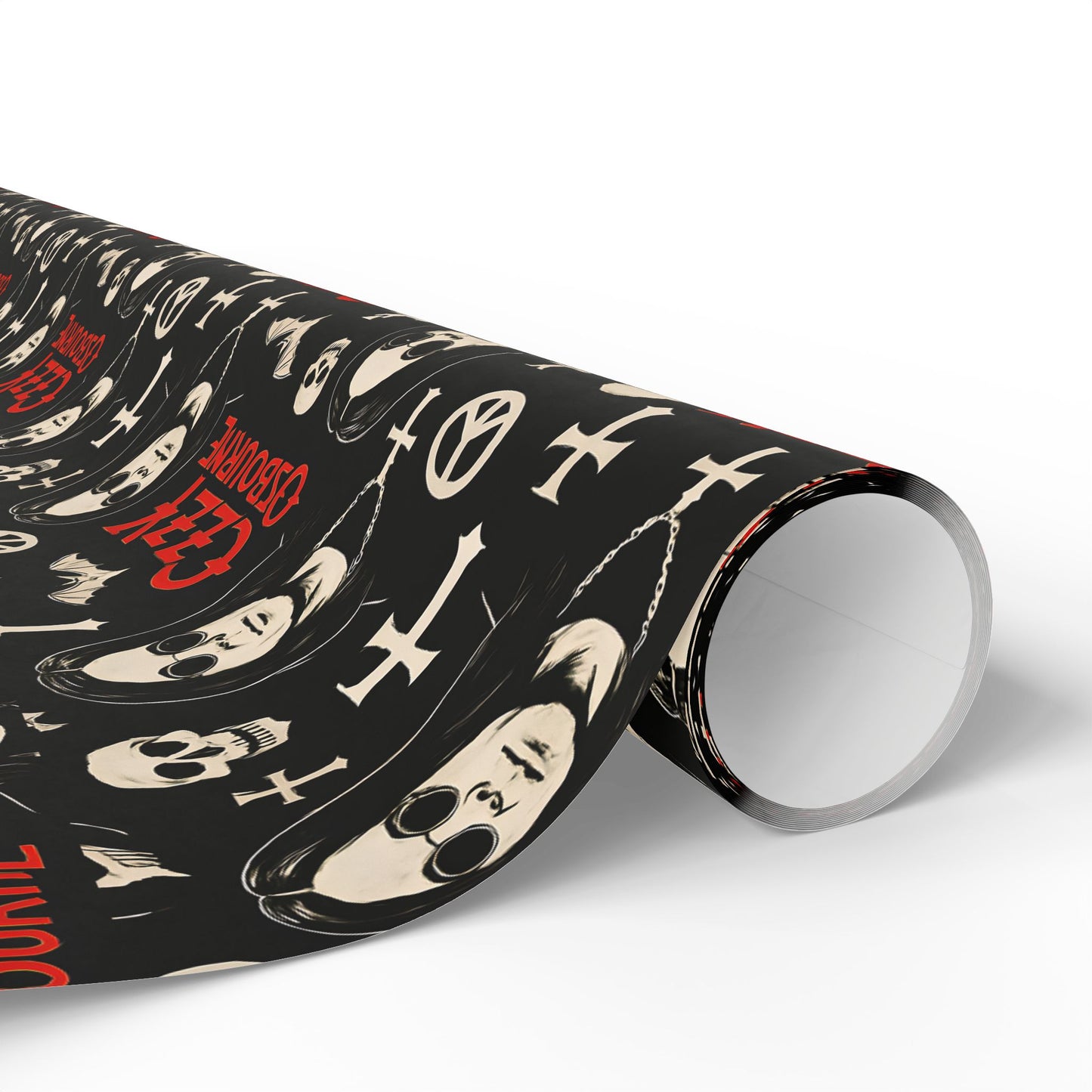 Wrapping Papers, Oz Gift Wrap, Rock Music Fan Present Wrap, Heavy Metal Wrapping Paper, Music Lover Holiday Gift Wrap, Unique