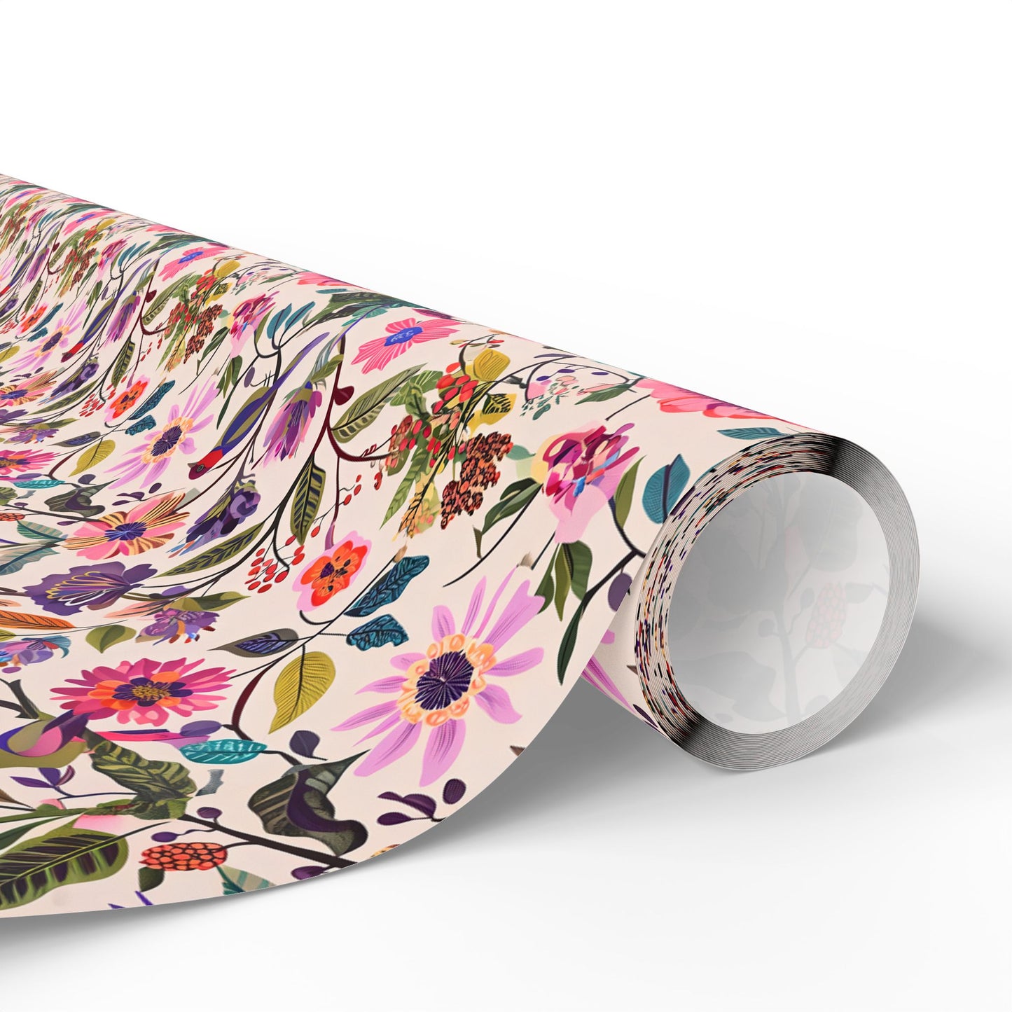 Floral Wrapping Paper, Botanical Gift Wrap for Nature Lovers, Greenery Design, Eco-Friendly Present, Holiday Gift Wrap, Decorative Paper