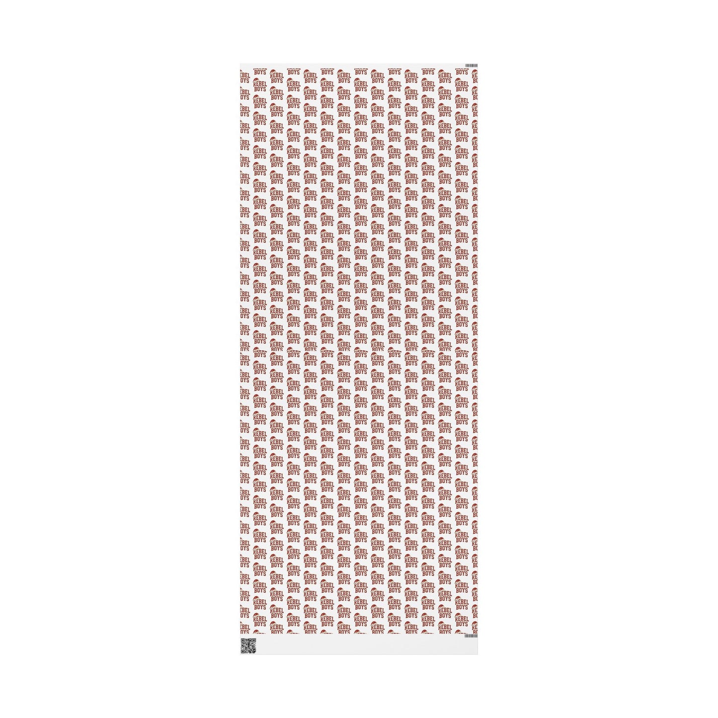 Rebel Boys Pattern Wrapping Paper | Red Typography Holiday Wrap
