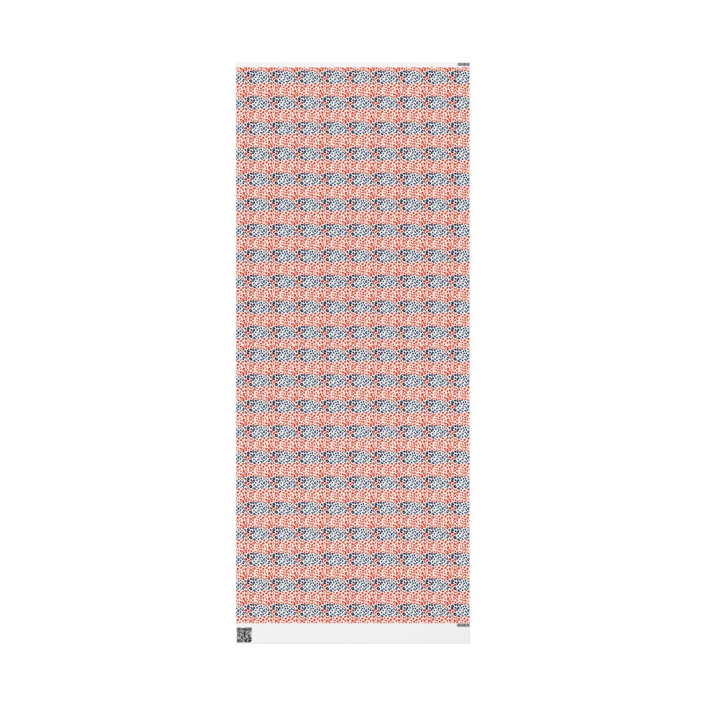 Cheetah Print Wrapping Paper, Red White Blue Animal Print Gift Wrap for Birthdays, Holidays, Presents, Scrapbooking, Decor, Crafting