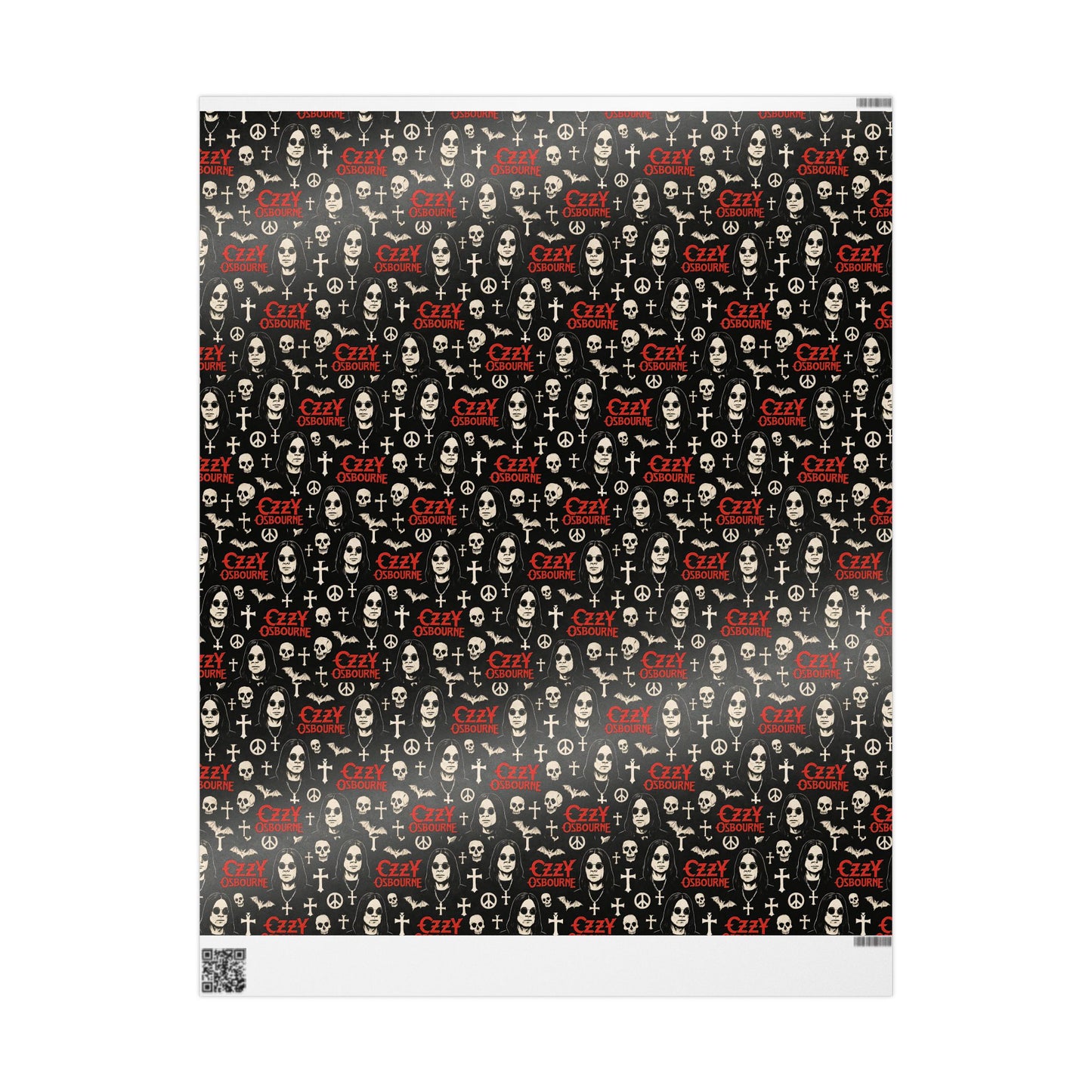 Wrapping Papers, Oz Gift Wrap, Rock Music Fan Present Wrap, Heavy Metal Wrapping Paper, Music Lover Holiday Gift Wrap, Unique