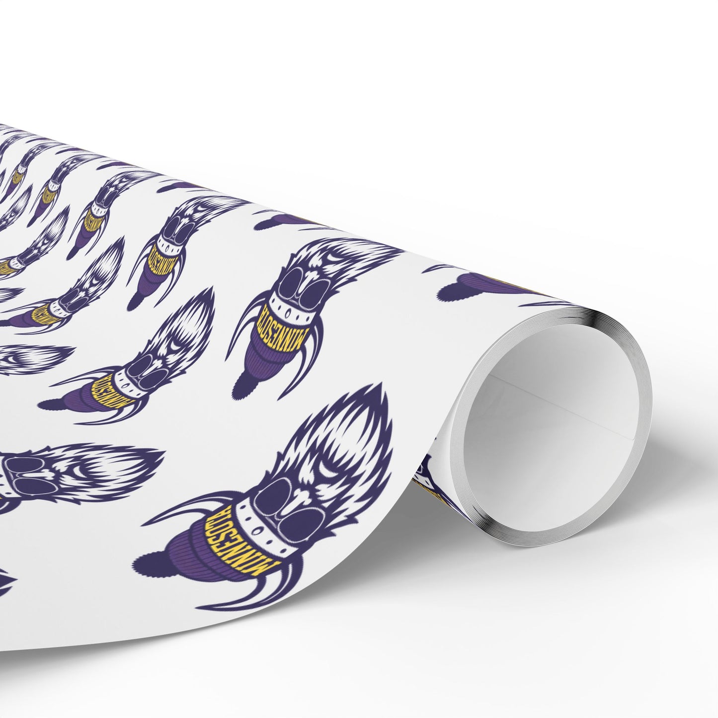 Wrapping Paper, MN Vikings Gift Wrap, Christmas Holiday Present Decoration, Birthday Party Supplies, Elegant Black and Gold Design