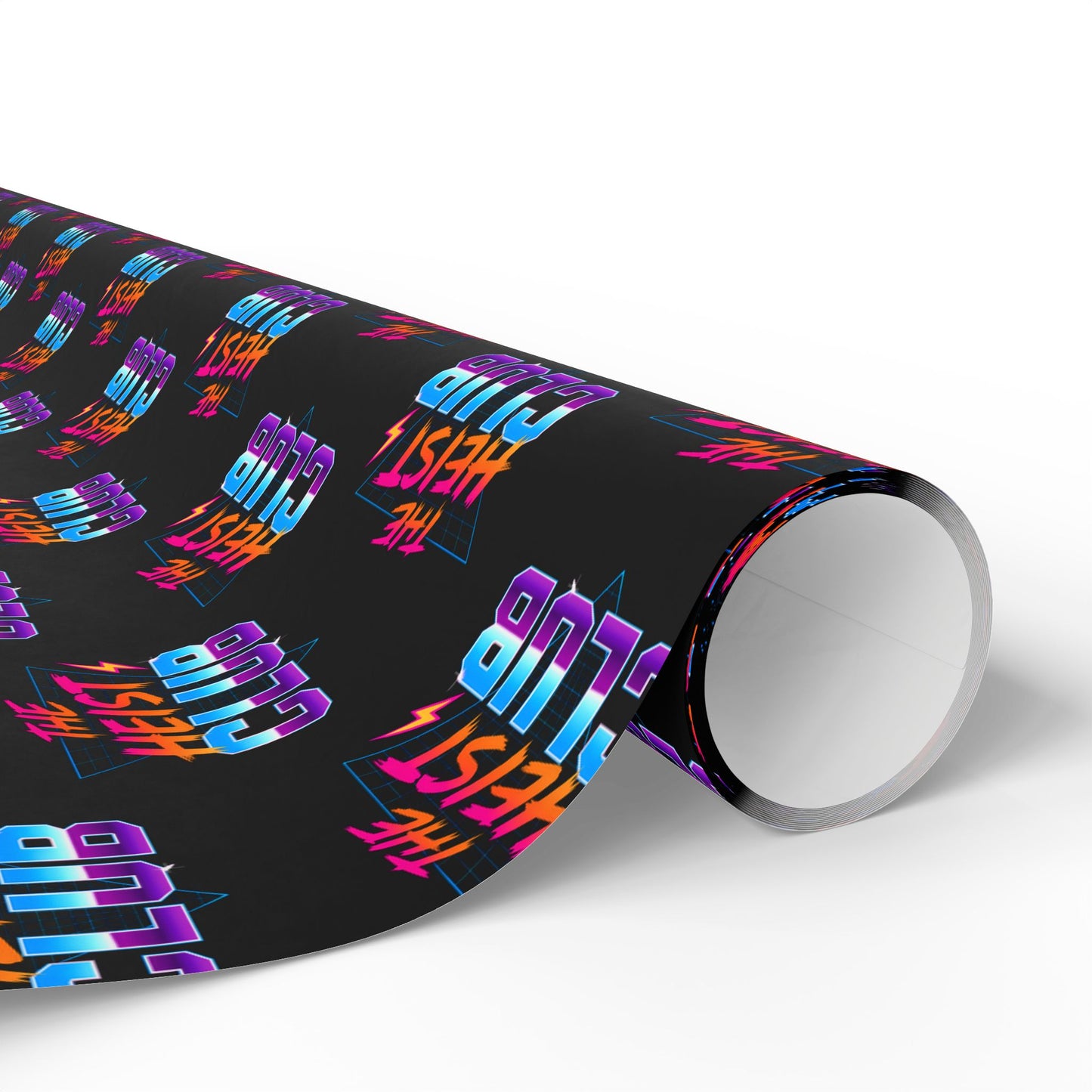 Wrapping Paper, The Heist Club Gift Wrap, Christmas Holiday Present Decoration, Birthday Party Supplies, Elegant Black and Gold Design