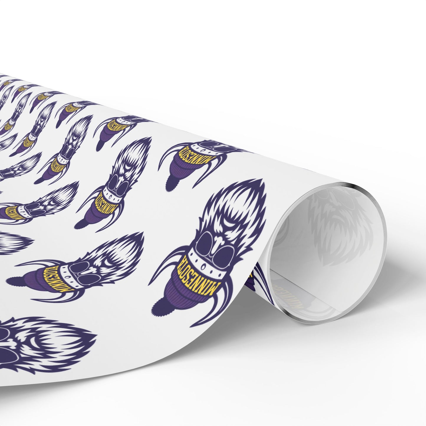 Wrapping Paper, MN Vikings Gift Wrap, Christmas Holiday Present Decoration, Birthday Party Supplies, Elegant Black and Gold Design