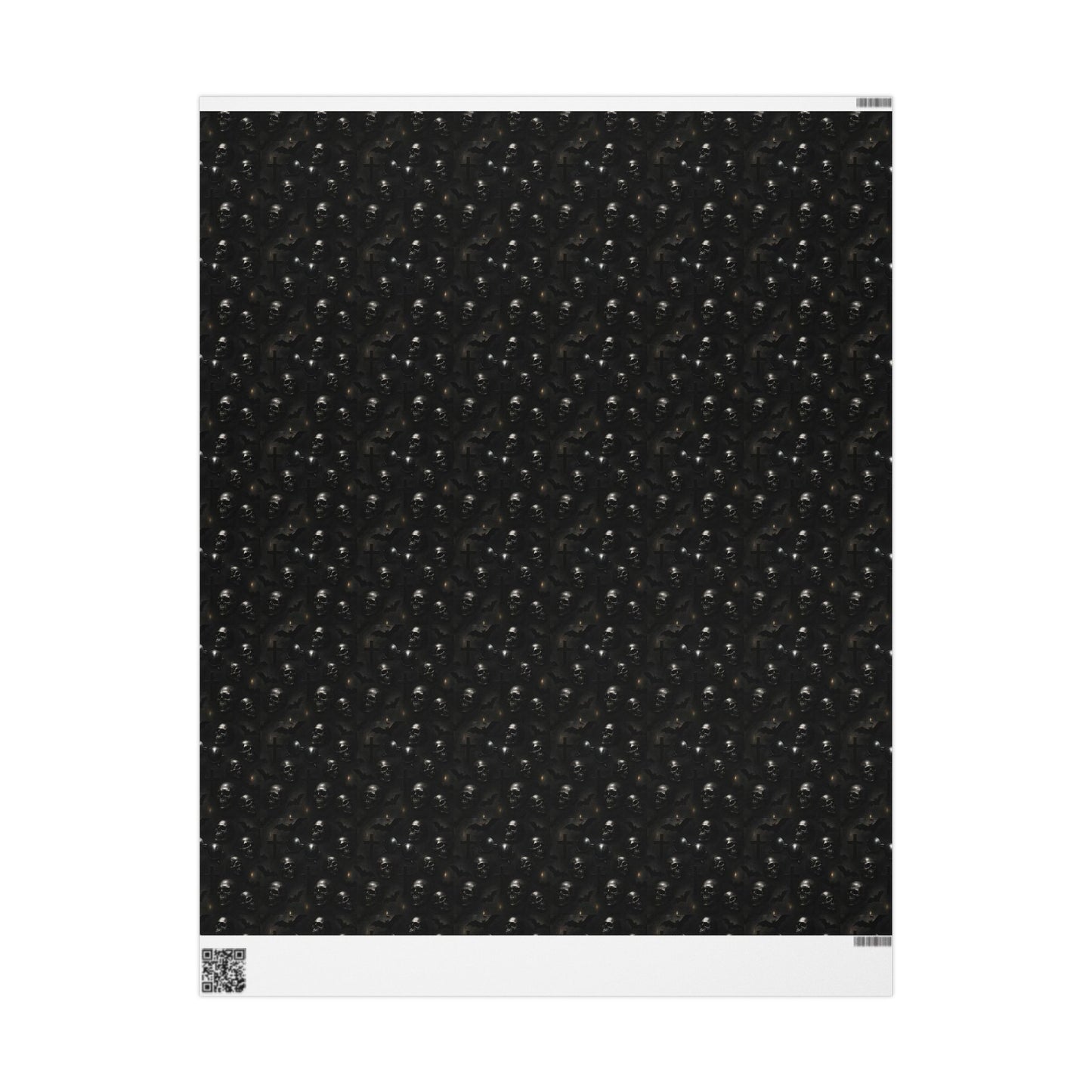 Rockstar skull wrapping paper | Holiday Gift Wrap, Dark Teal Red Gold