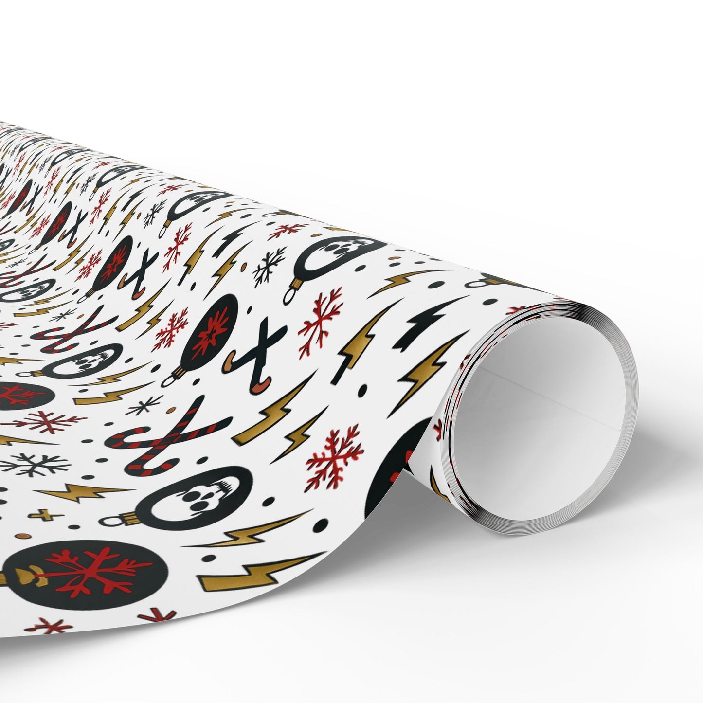 Gift Wrap, Skull and Candy Cane Ozzy Osbourne Inspired Wrapping Paper, Holiday Wrapping, Festive Gift Wrap, Music Lover Gift Wrap, Rock and