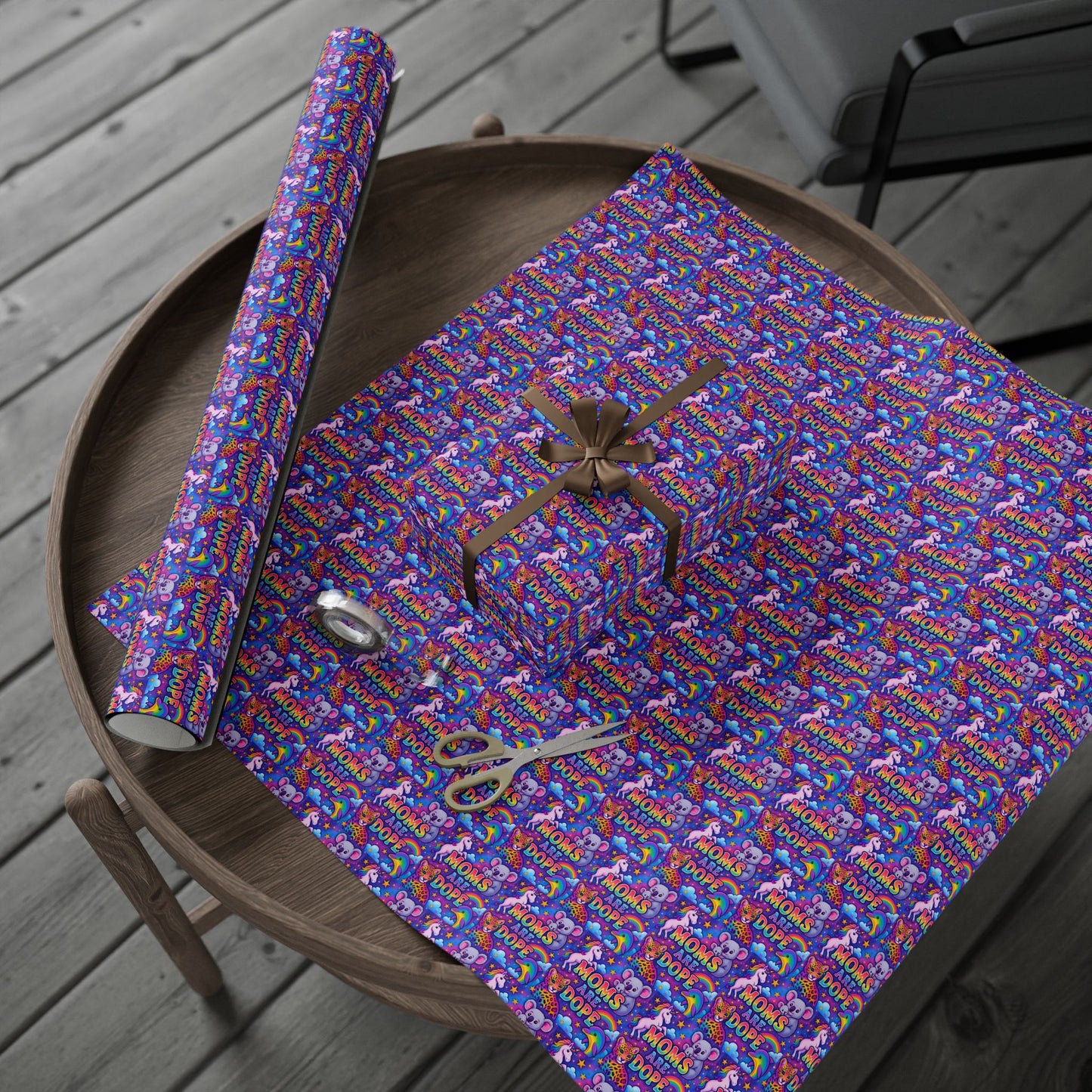 Wrapping Paper, Moms are dope The Heist Club Gift Wrap, Christmas Holiday Present Decoration, Birthday Party