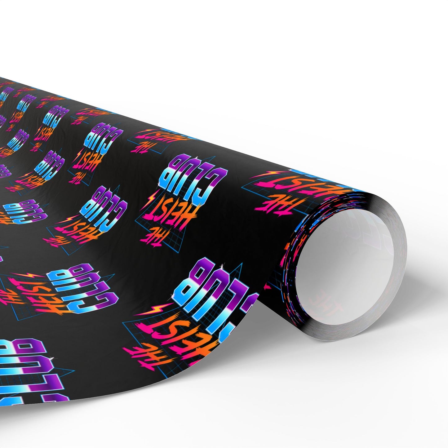 Wrapping Paper, The Heist Club Gift Wrap, Christmas Holiday Present Decoration, Birthday Party Supplies, Elegant Black and Gold Design