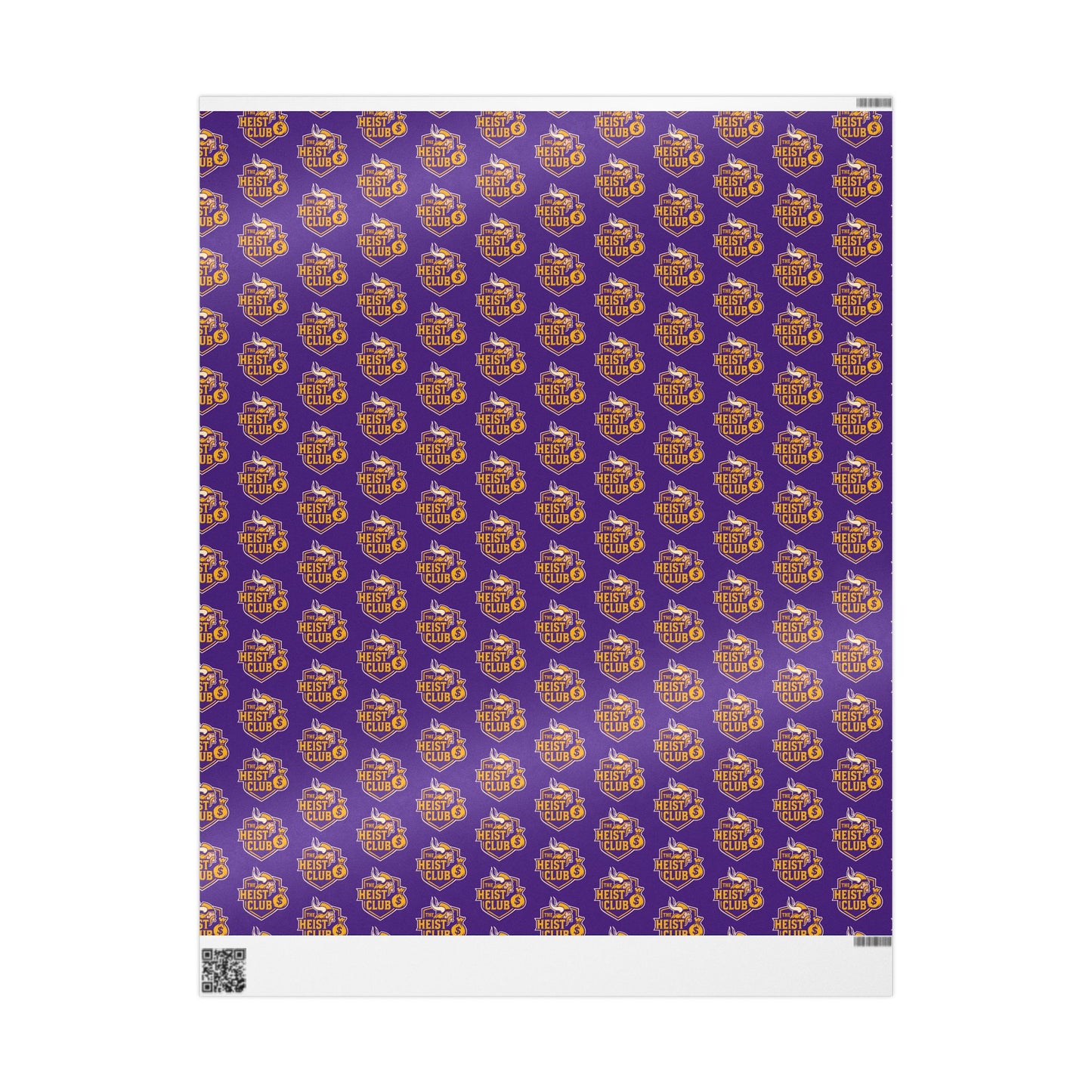 Wrapping Paper, The Heist Club MN Viking wrapping paper, Gift Wrap, Present Wrap, Party Supplies, Holiday Gift Wrap, Wrapping Supplies